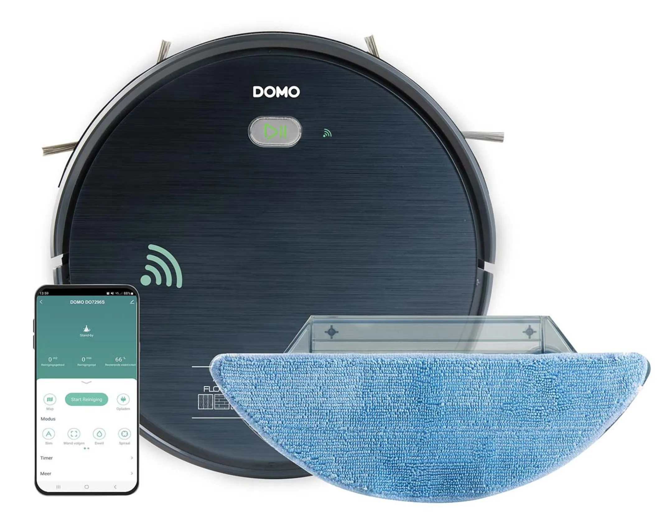 Domo Robotstofzuiger en dweilrobot DO7296S image