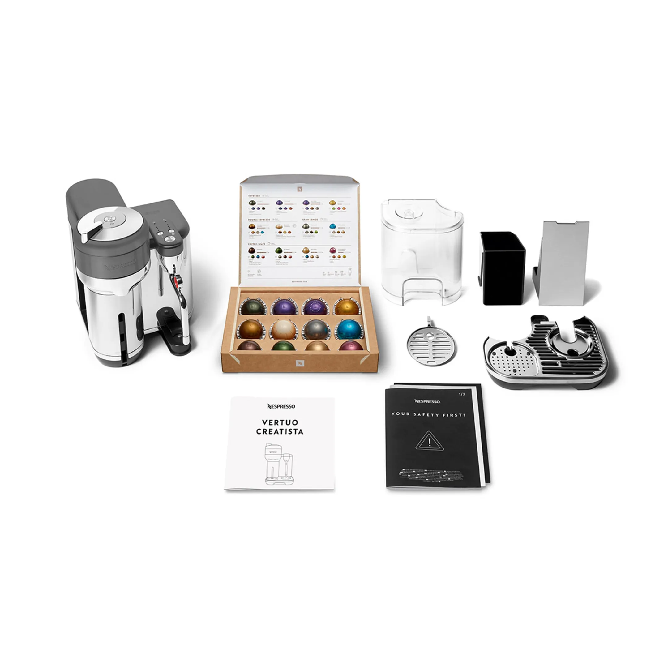 Sage Koffiemachine Nespresso Vertuo Creatista Black Stainless Steel image