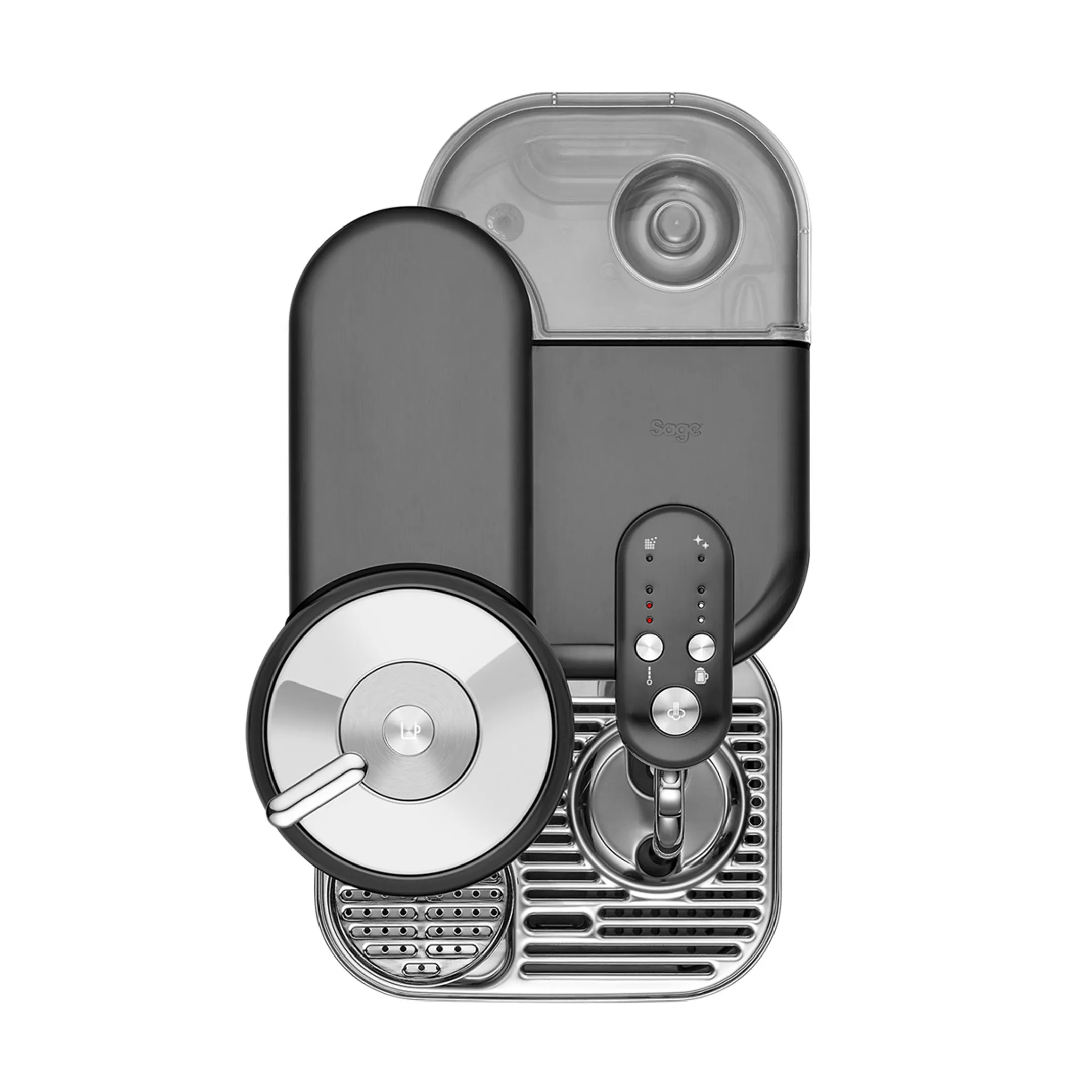 Sage Koffiemachine Nespresso Vertuo Creatista Black Stainless Steel image