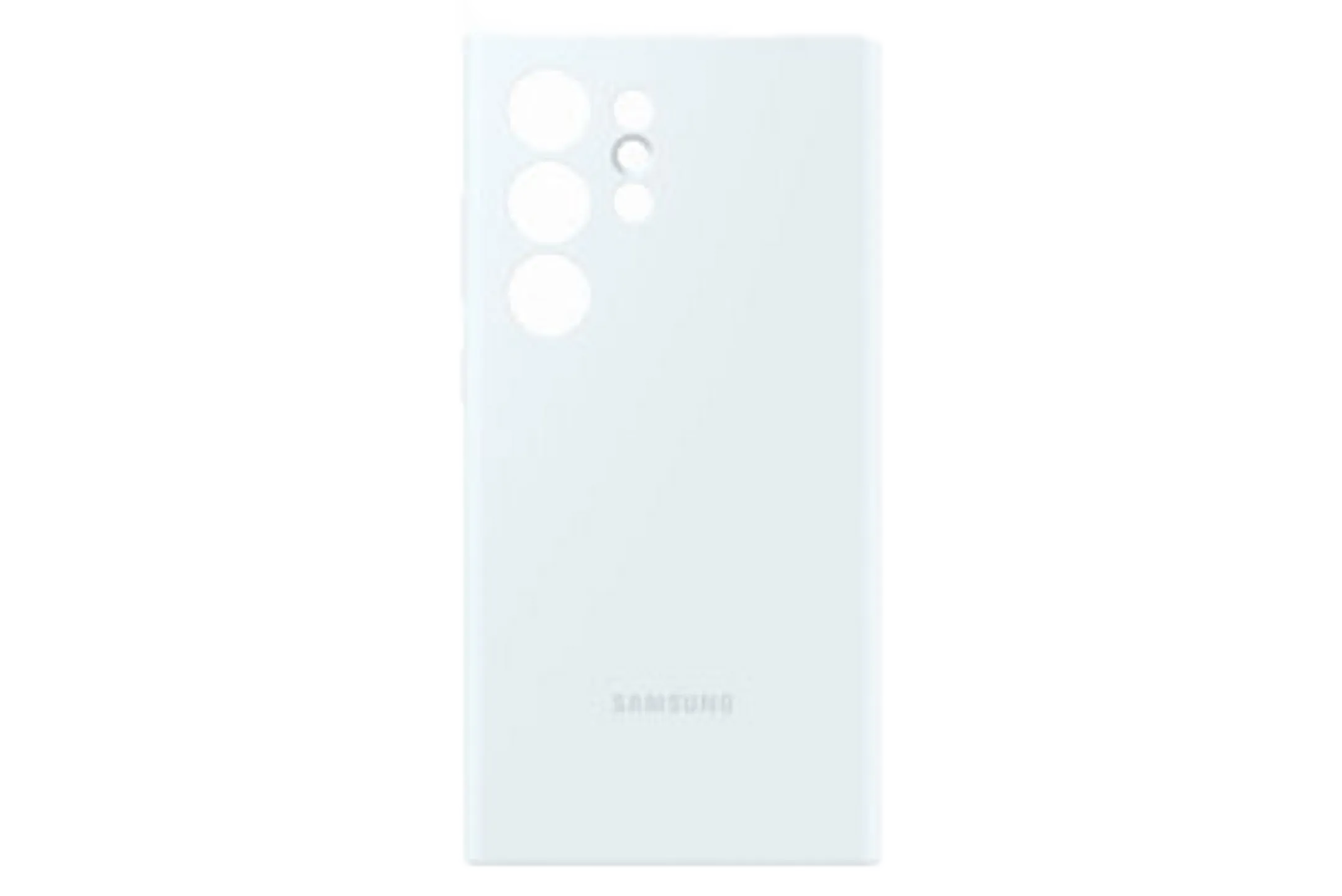 Silicone Backcover voor Galaxy S24 Ultra - Wit