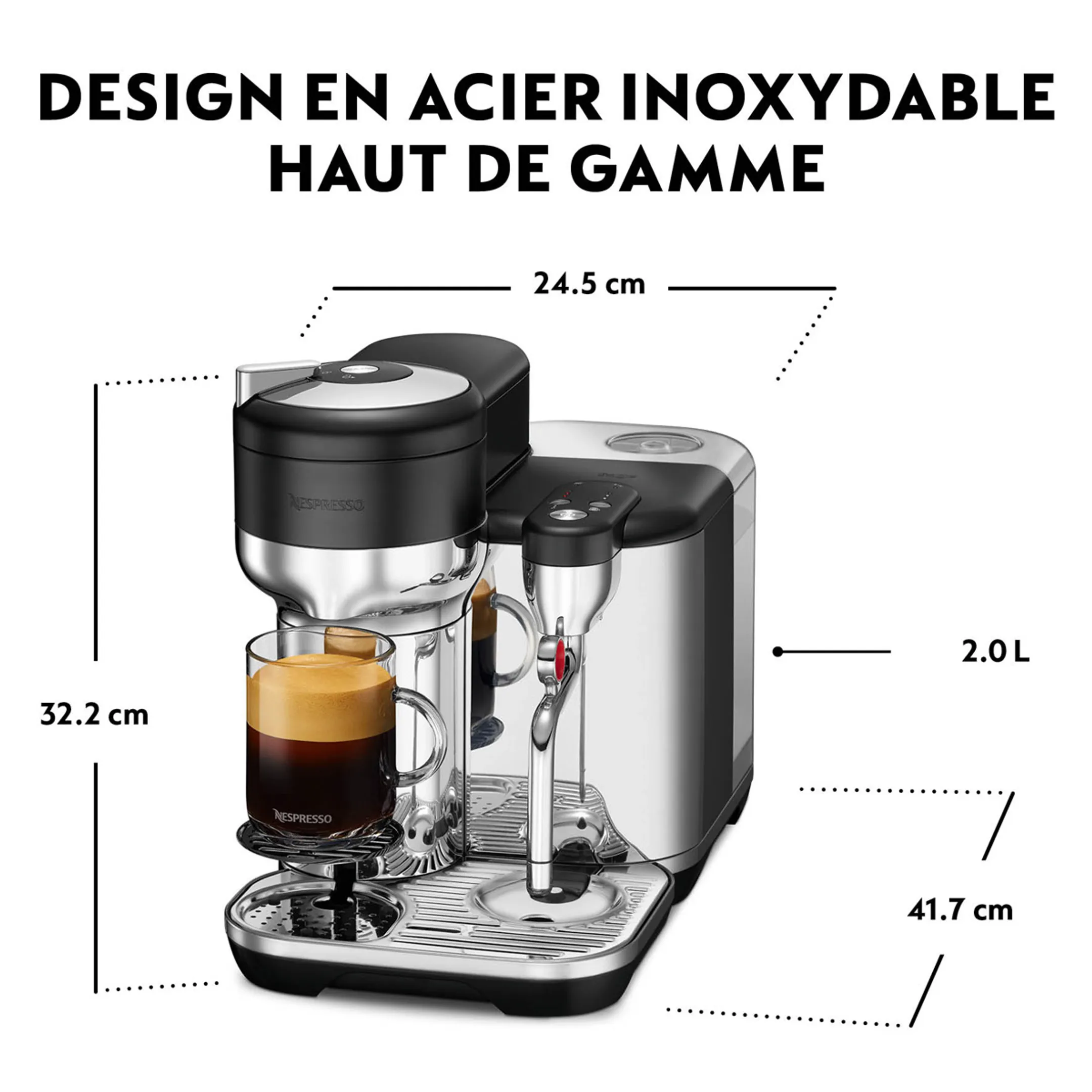 Sage Machine à café Nespresso Vertuo Creatista Black Truffle image