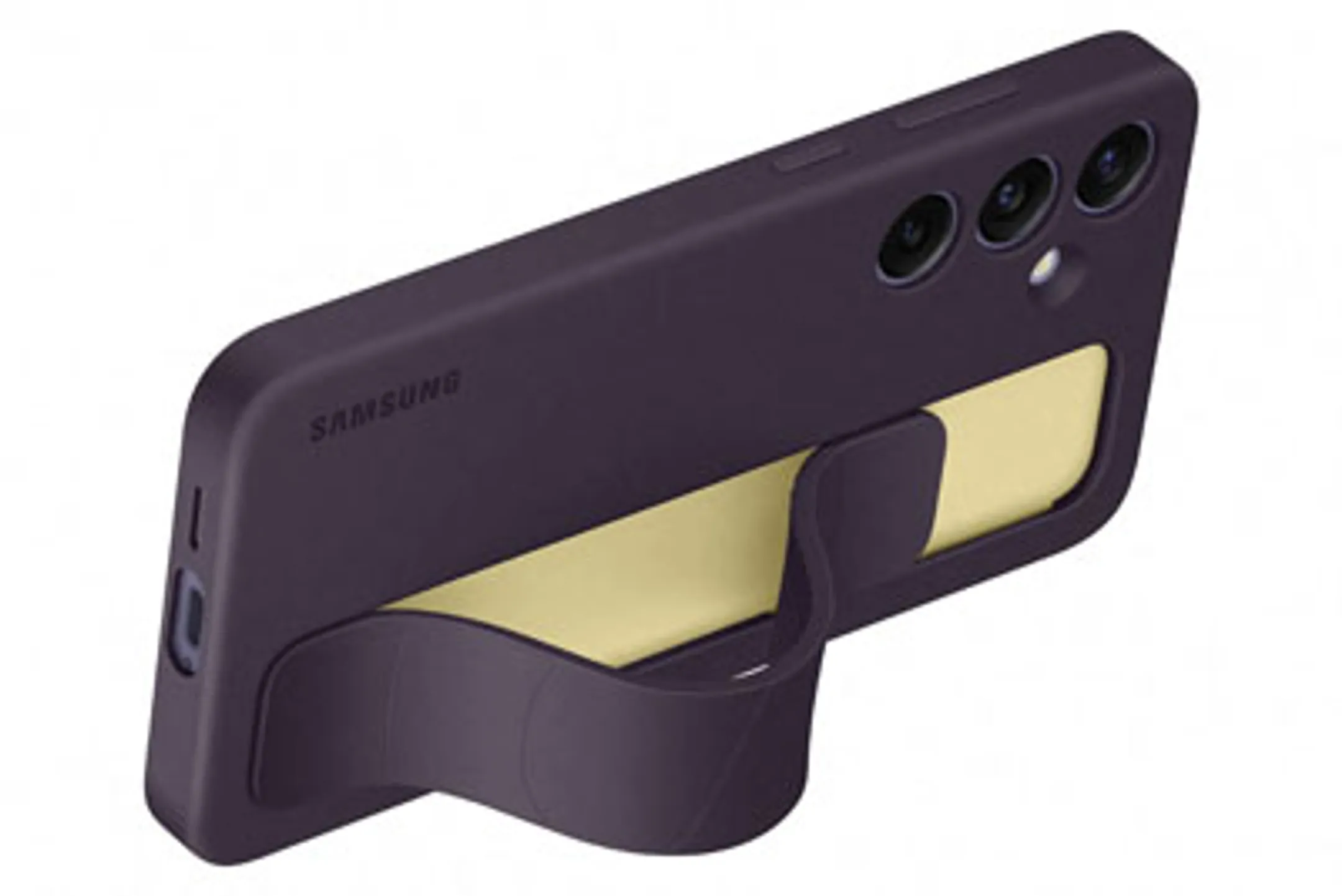 Samsung Siliconen backcover met band voor Galaxy S24+ - Violet image