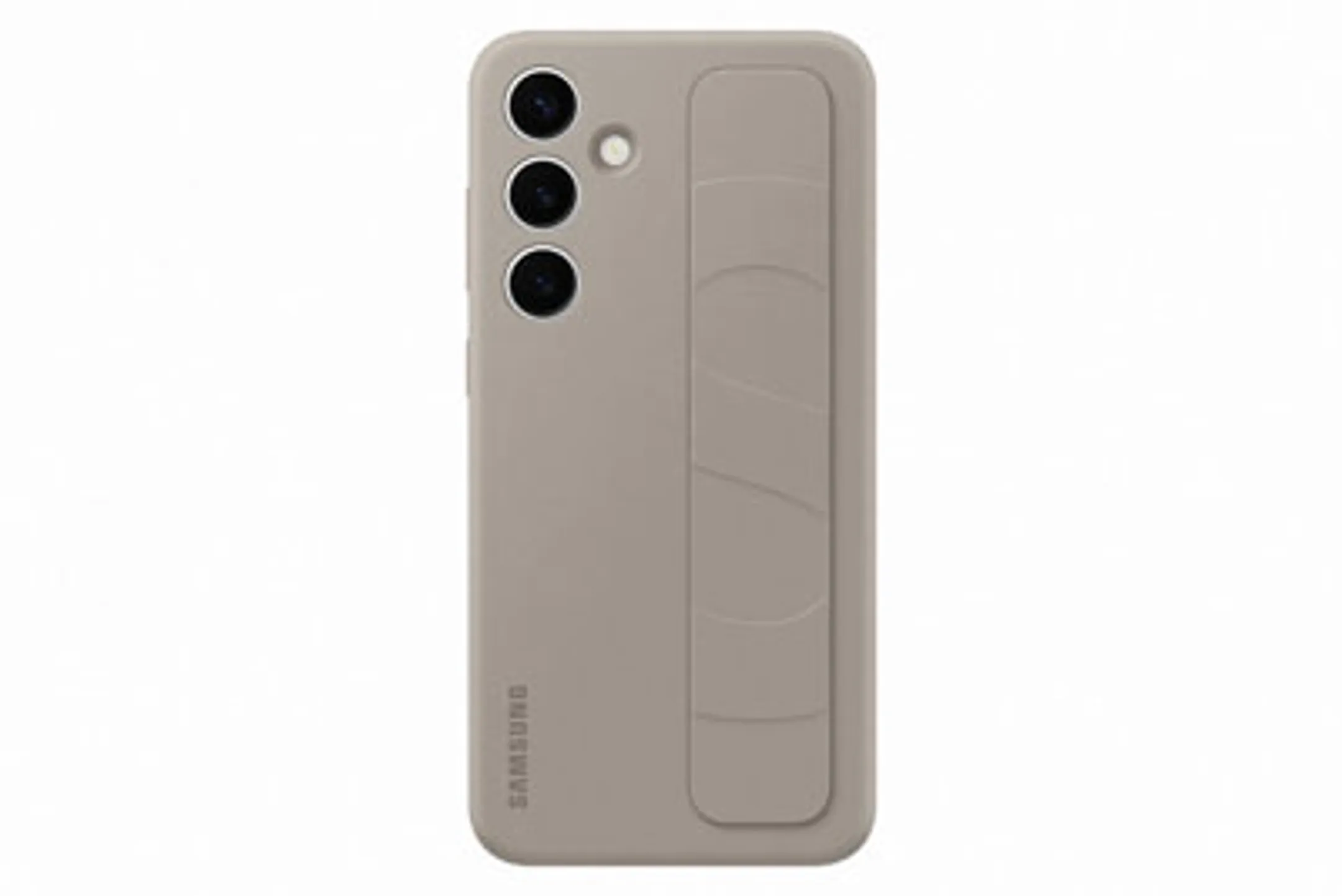 Samsung Siliconen backcover met band voor Galaxy S24+ -  Taupe image