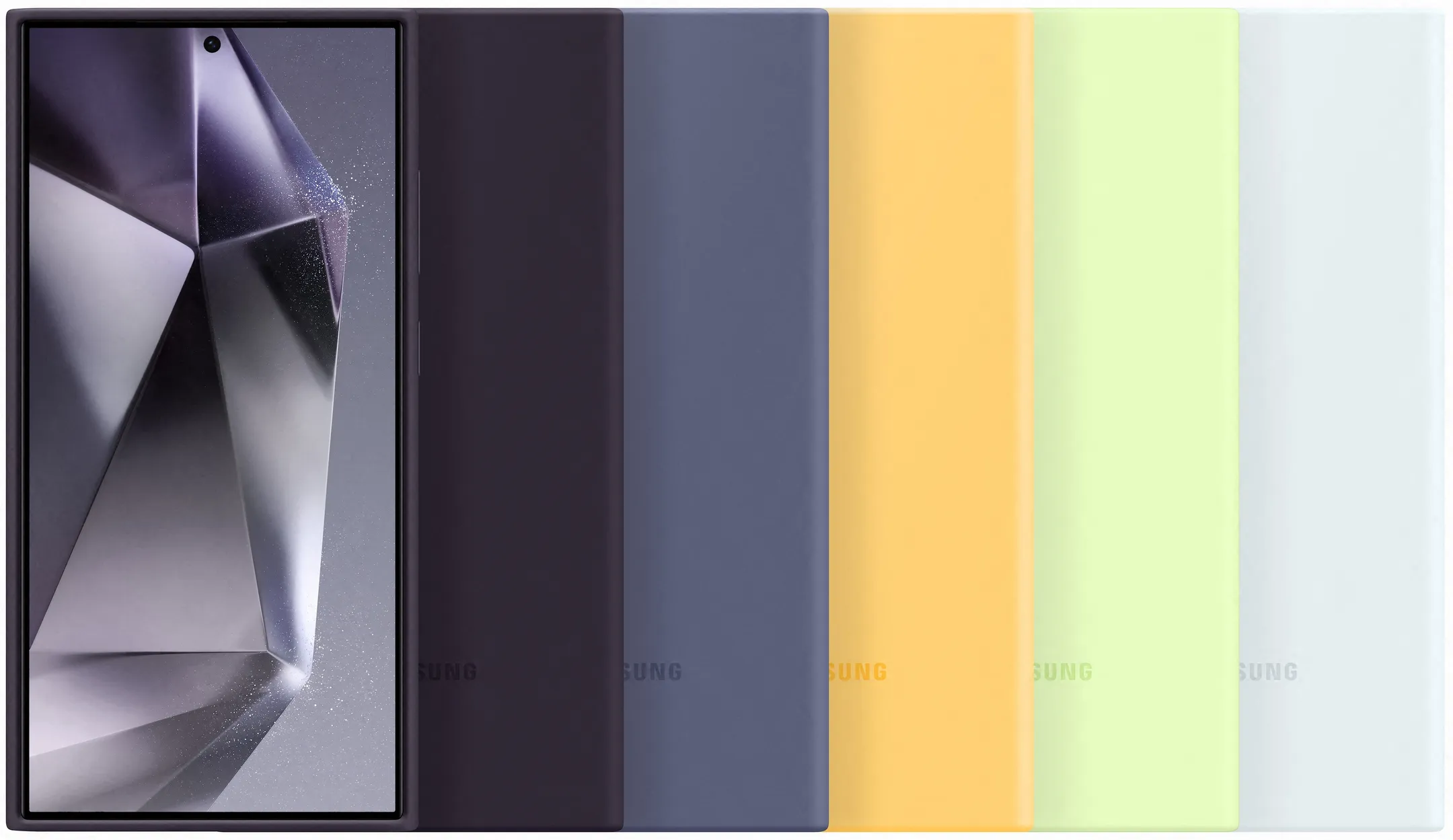 Samsung Silicone Backcover voor Galaxy S24 Ultra -Donker Violet image