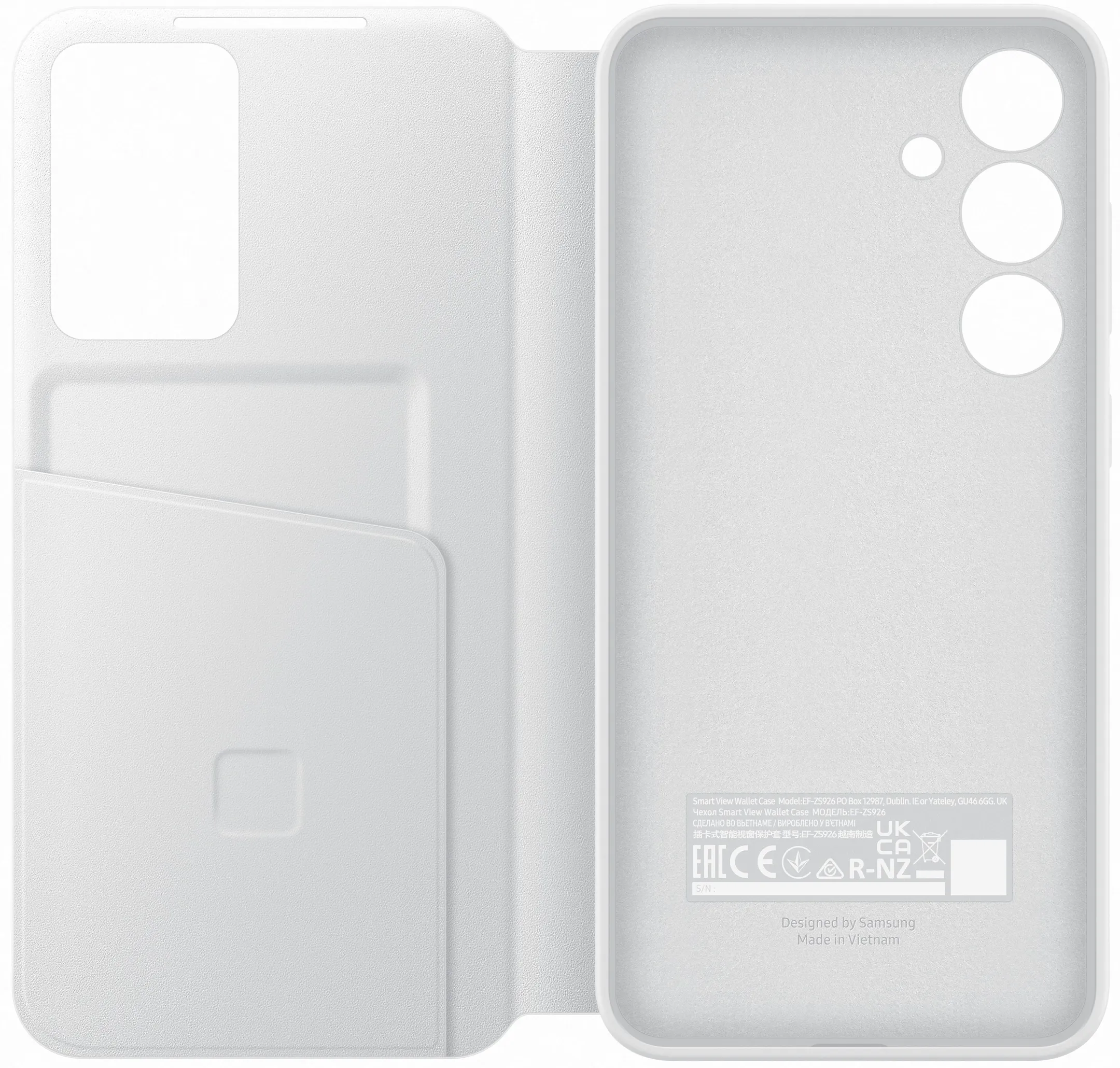 Samsung Smart View Wallet Case voor Galaxy S24+ - Wit image