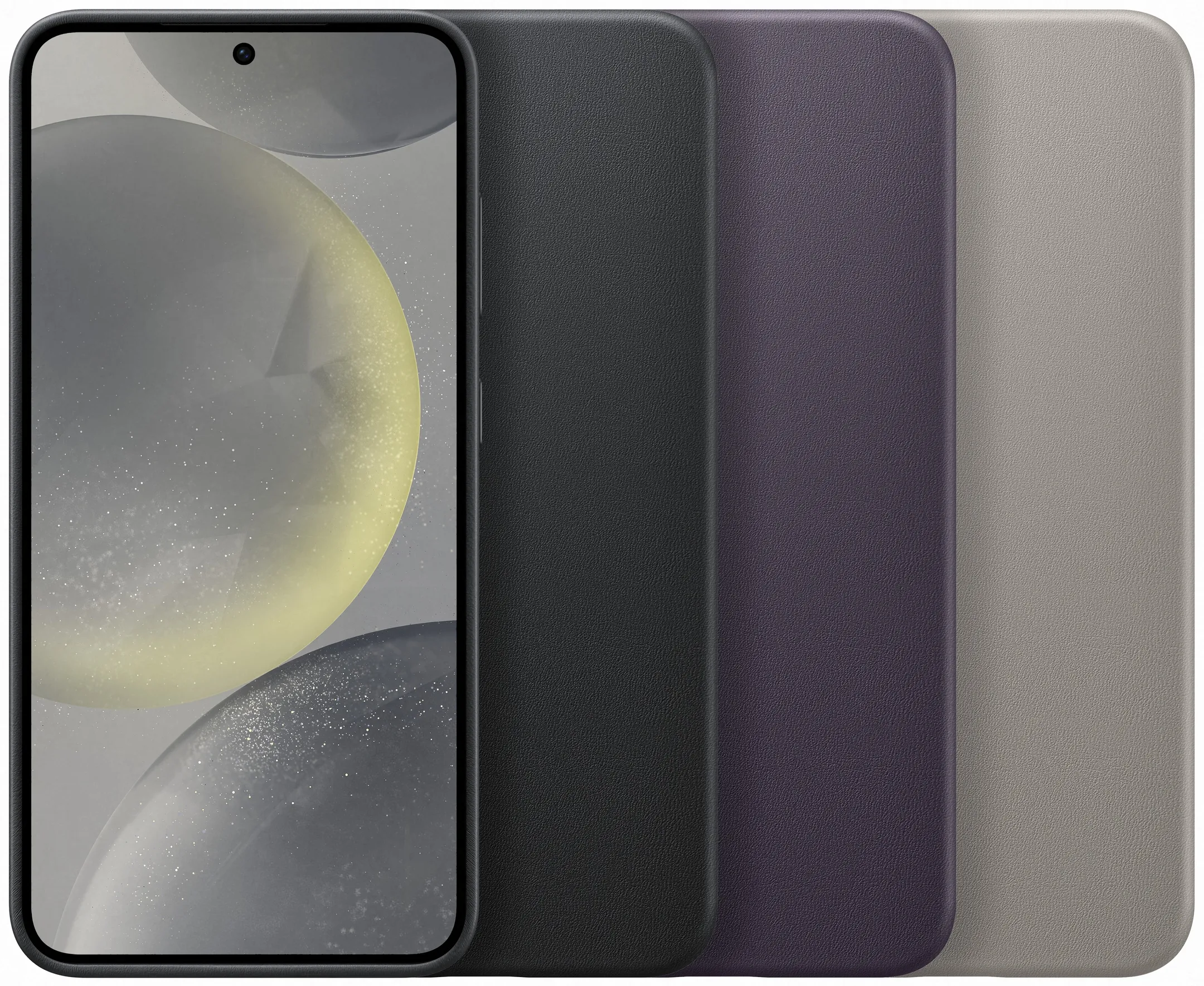 Samsung Leren backcover voor Galaxy S24 - Zwart  image