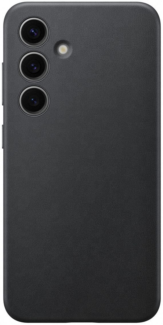 Leren backcover voor Galaxy S24 - Zwart