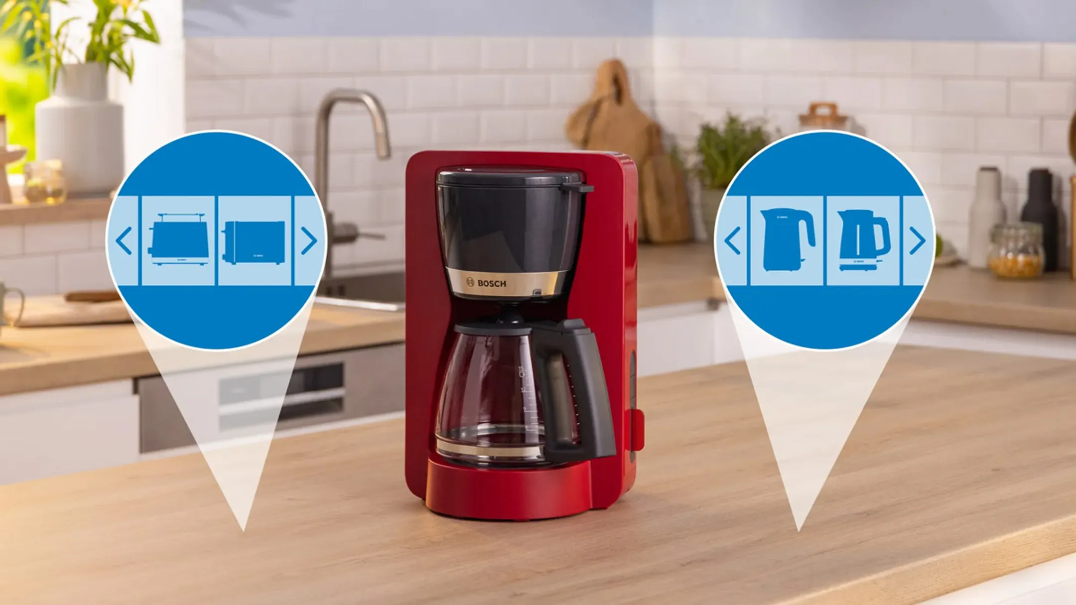 Bosch Koffiezetapparaat MyMoment TKA4M234, Rood image