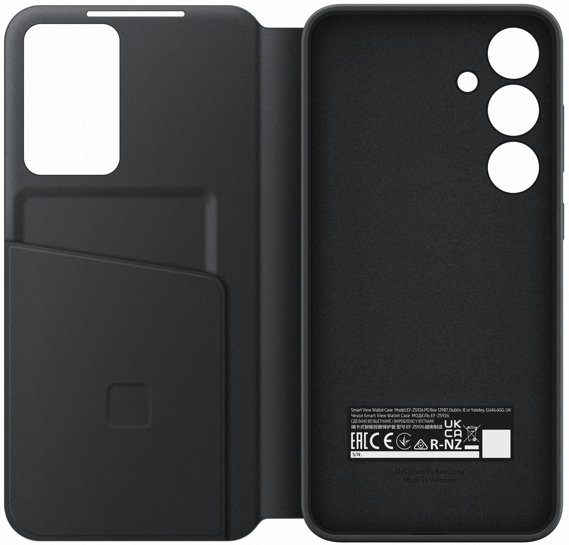Samsung Smart View Wallet Case voor Galaxy S24+ - Zwart image