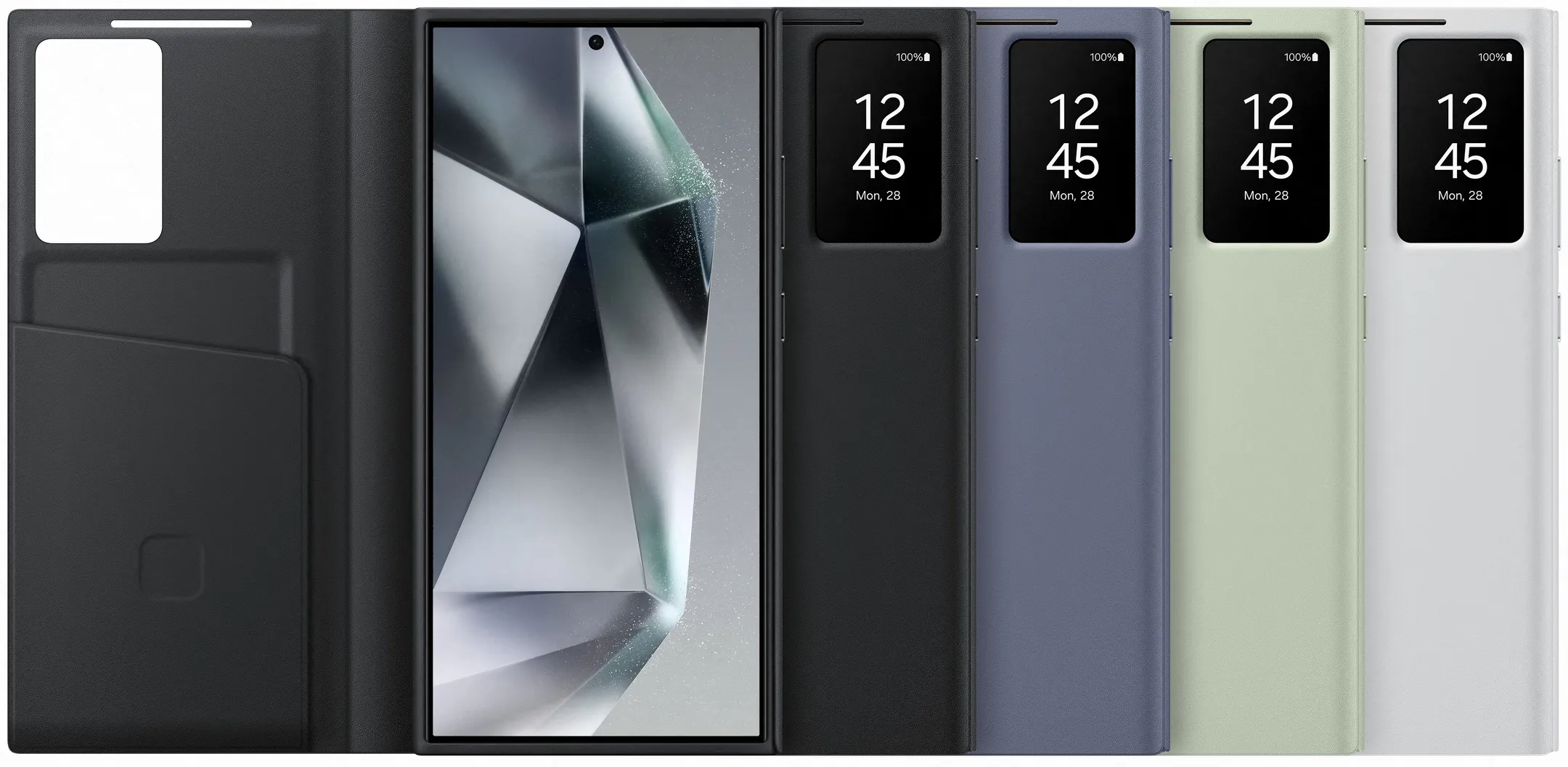 Samsung Smart View Wallet Case voor Galaxy S24 Ultra - Zwart image