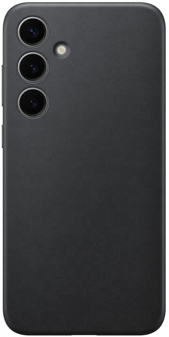 Leren backcover voor Galaxy S24+ - Zwart