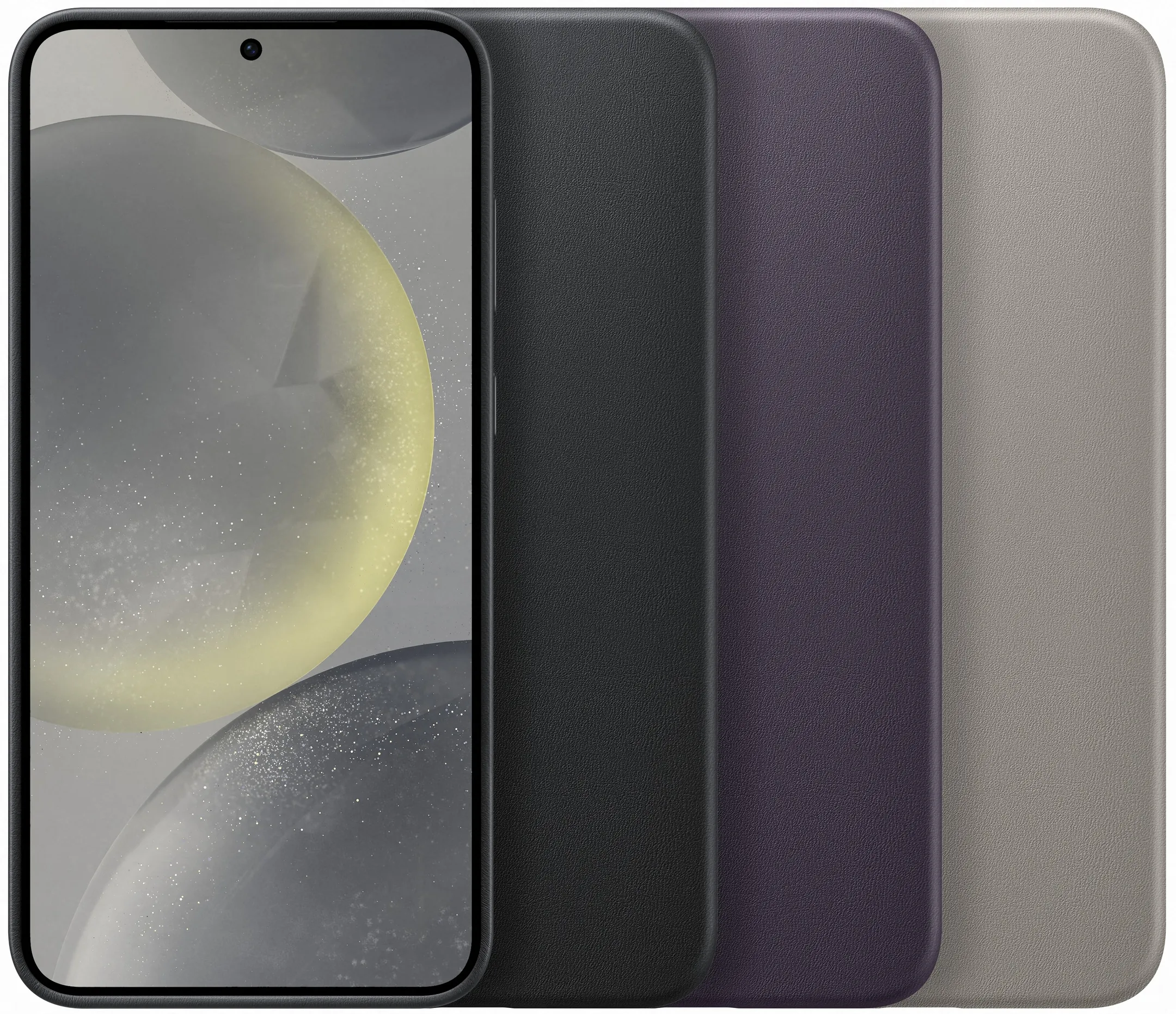 Samsung Leren backcover voor Galaxy S24+ - Zwart image