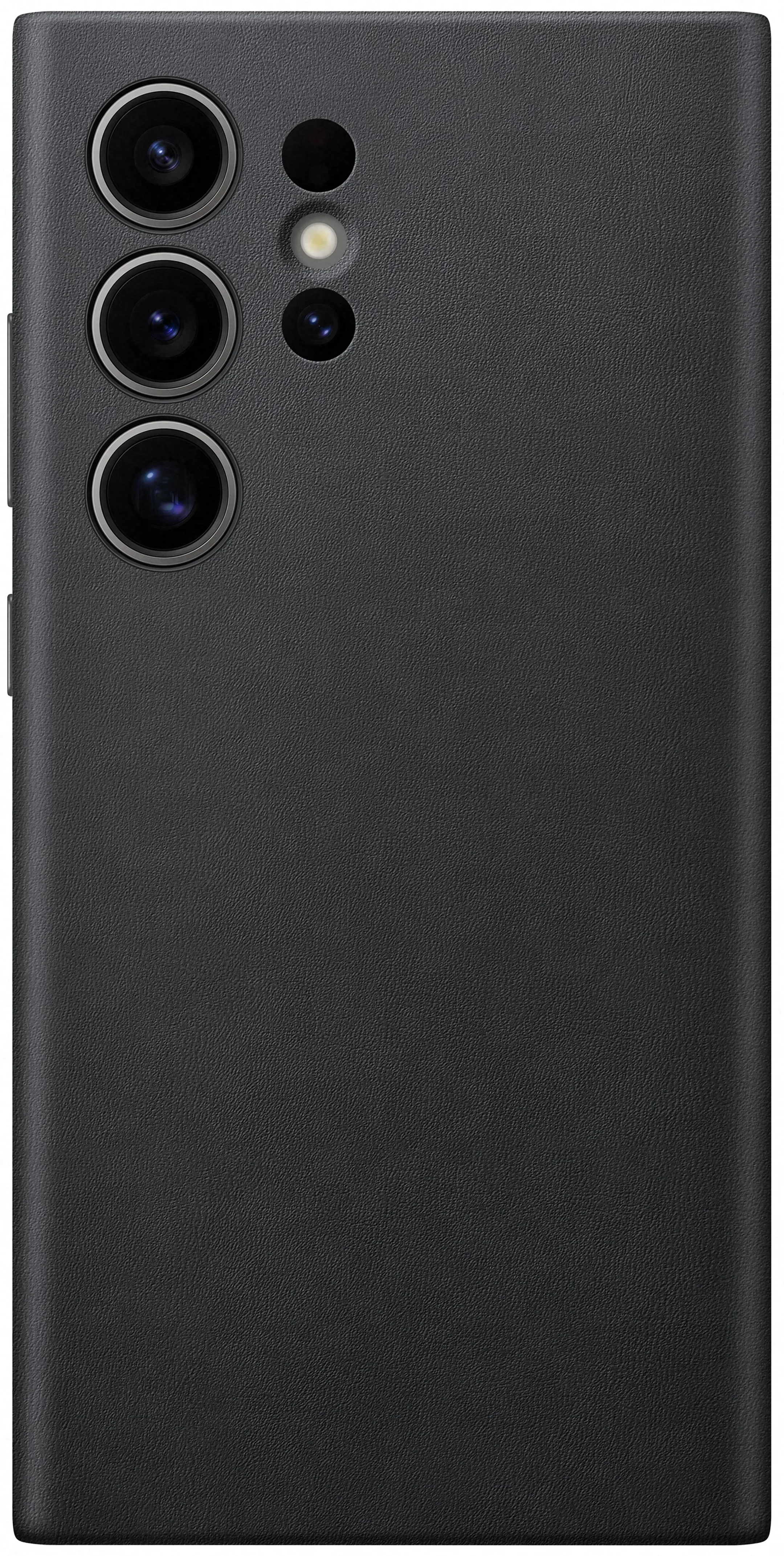 Coque en cuir pour Galaxy S24 Ultra - Noir