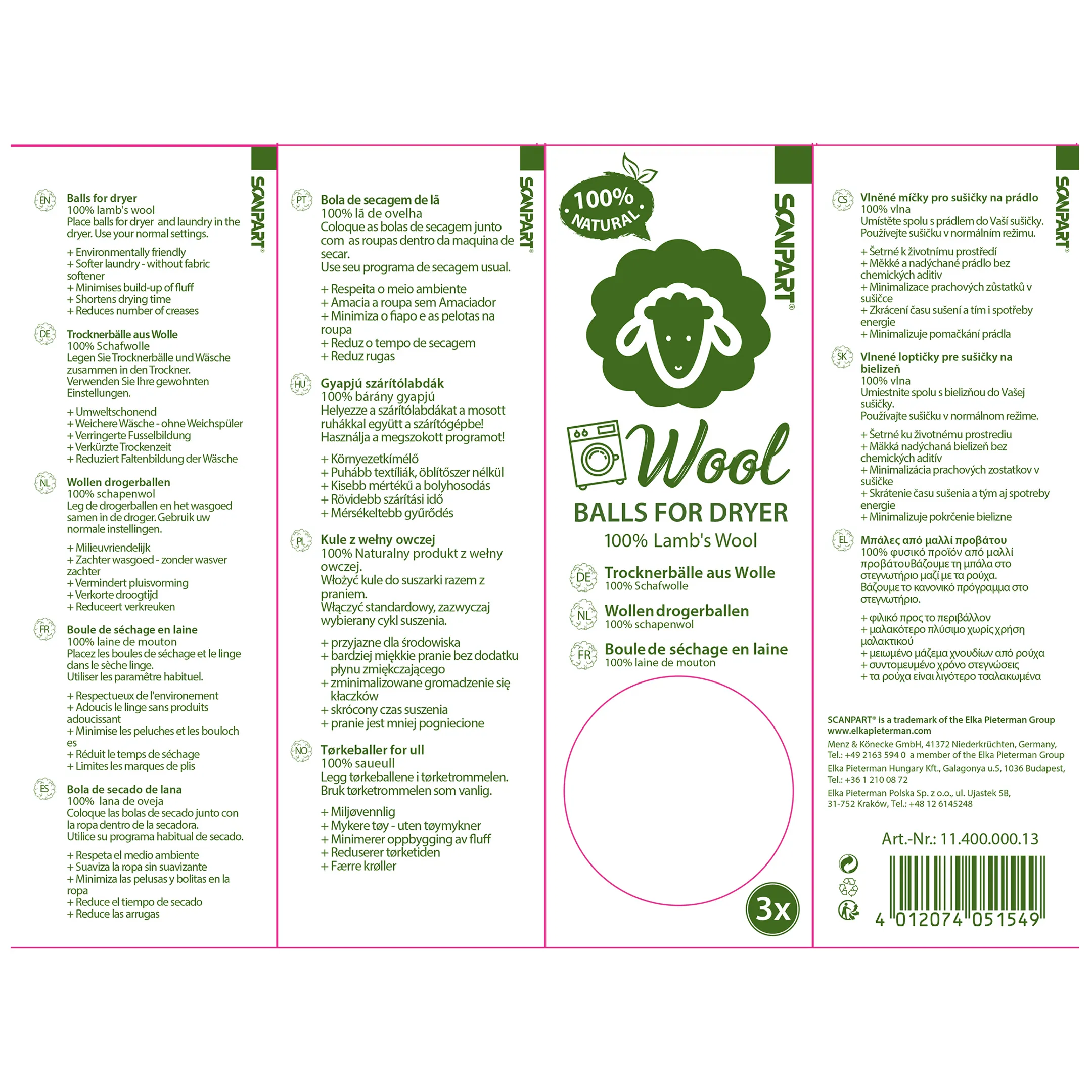 Scanpart Scanpart Balle pour sèche-linge image