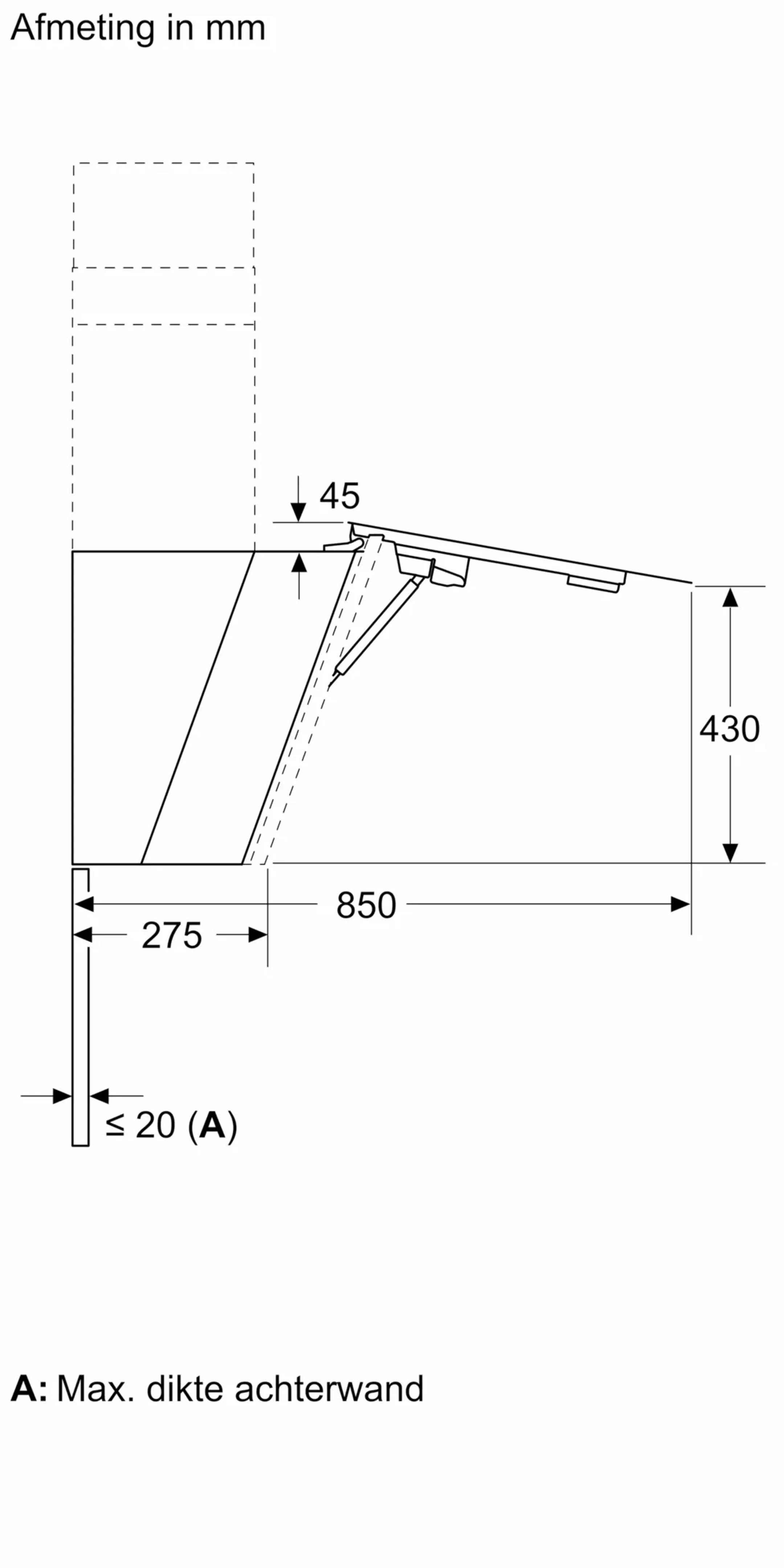 Bosch Hotte décorative DWK91LT60 image