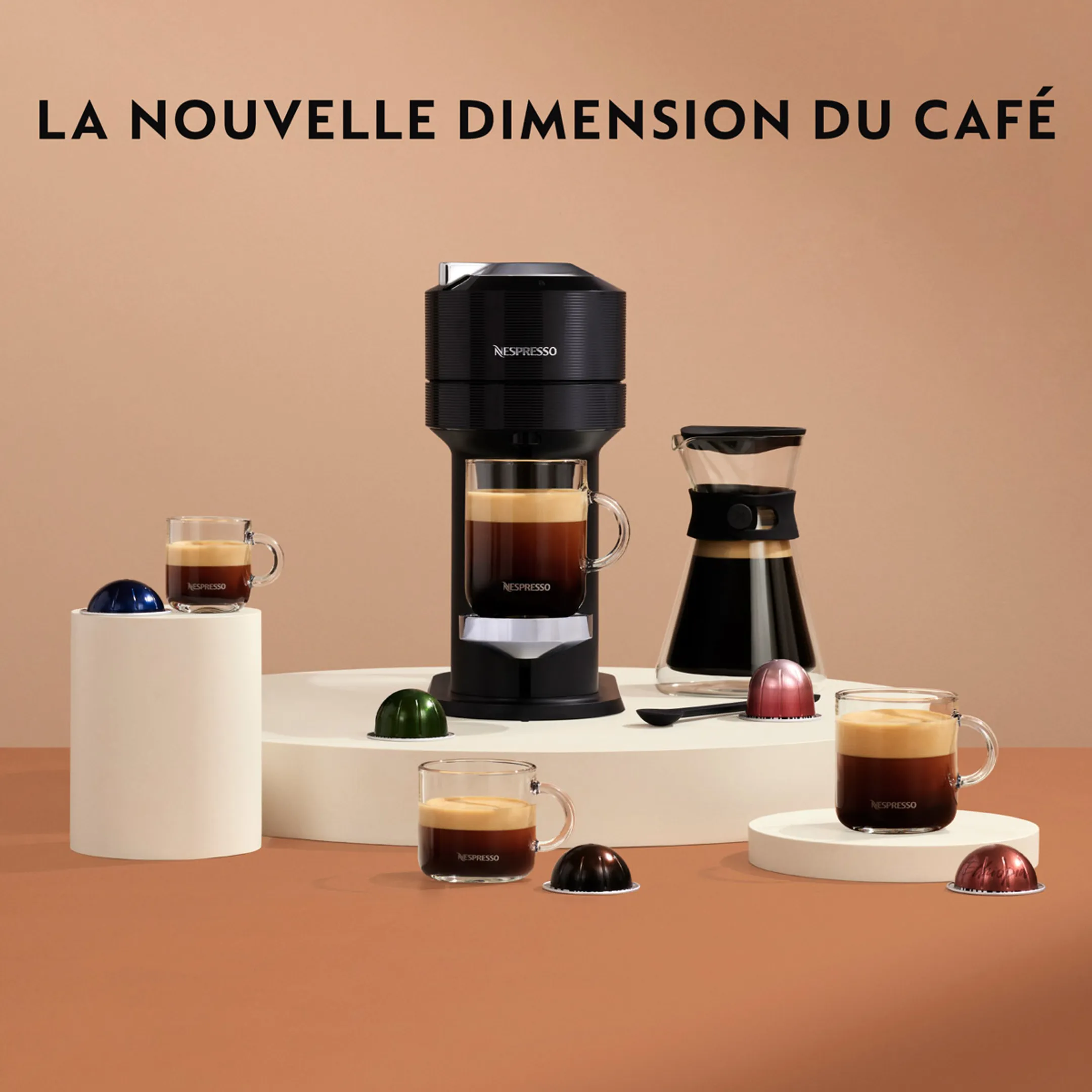 Krups Nespresso Vertuo Next machine à café, Matt Black image