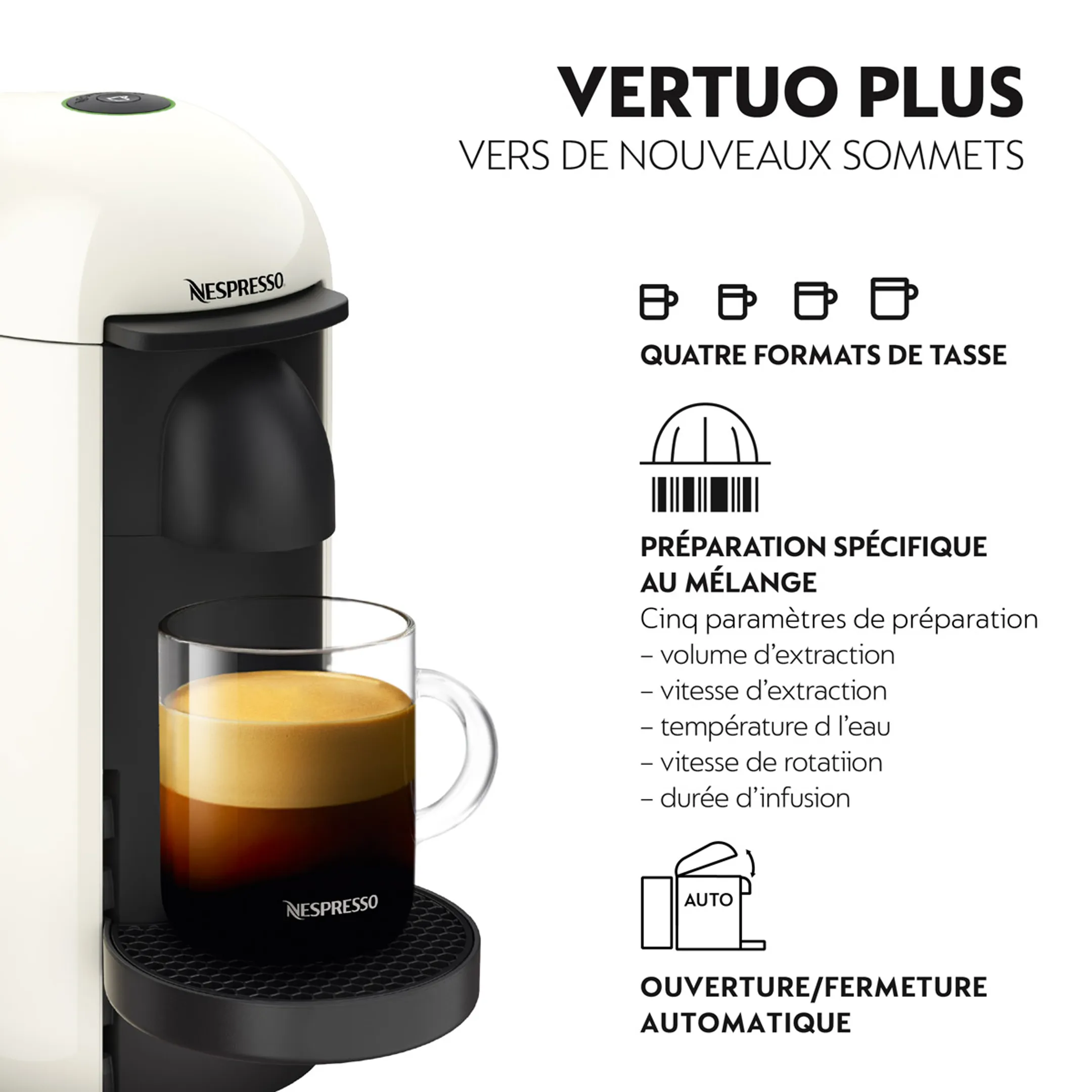 Krups Machine à café Nespresso Vertuo Plus YY4151FD, Blanc image