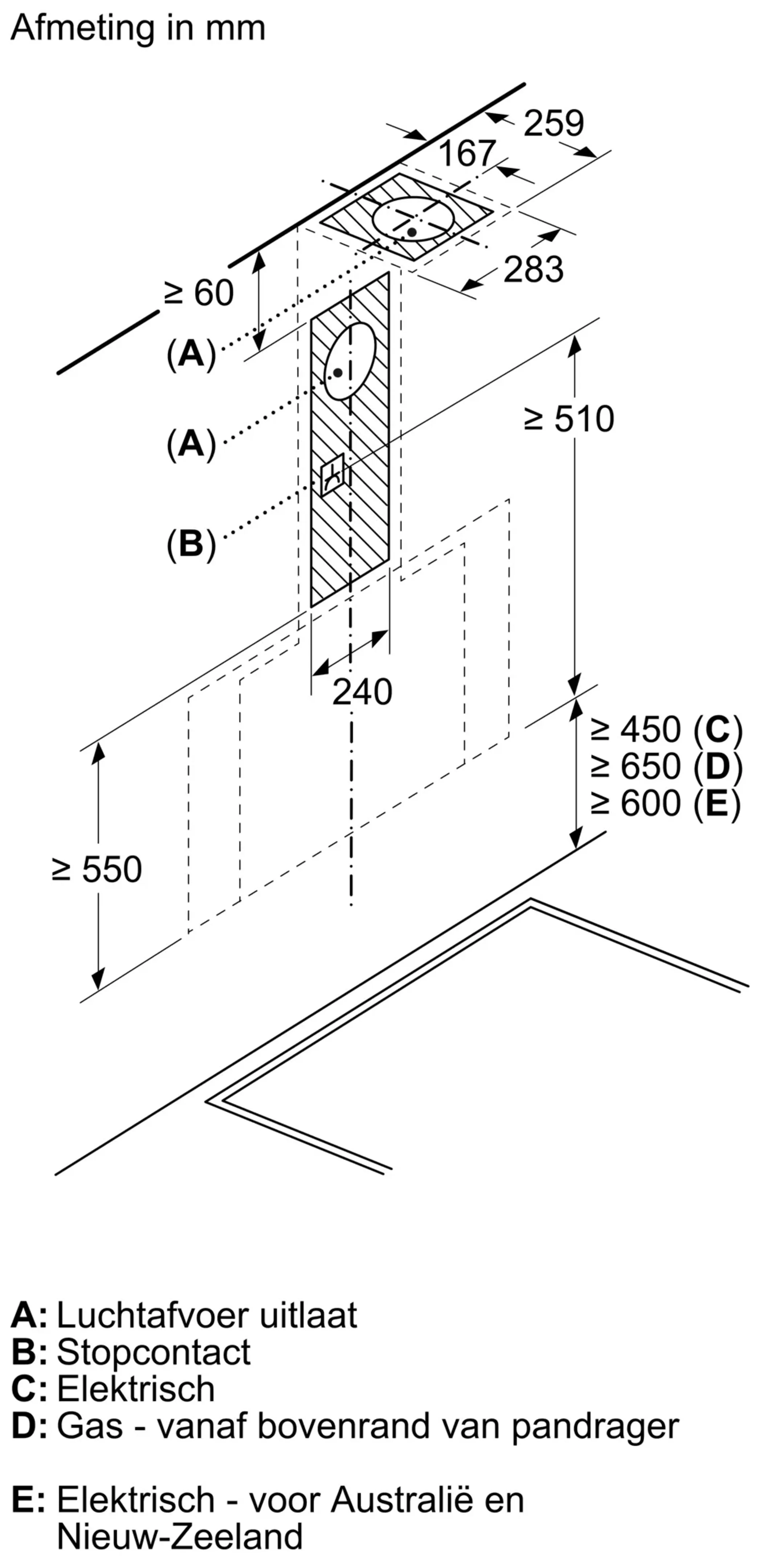 Bosch Hotte décorative DWK91LT60 image