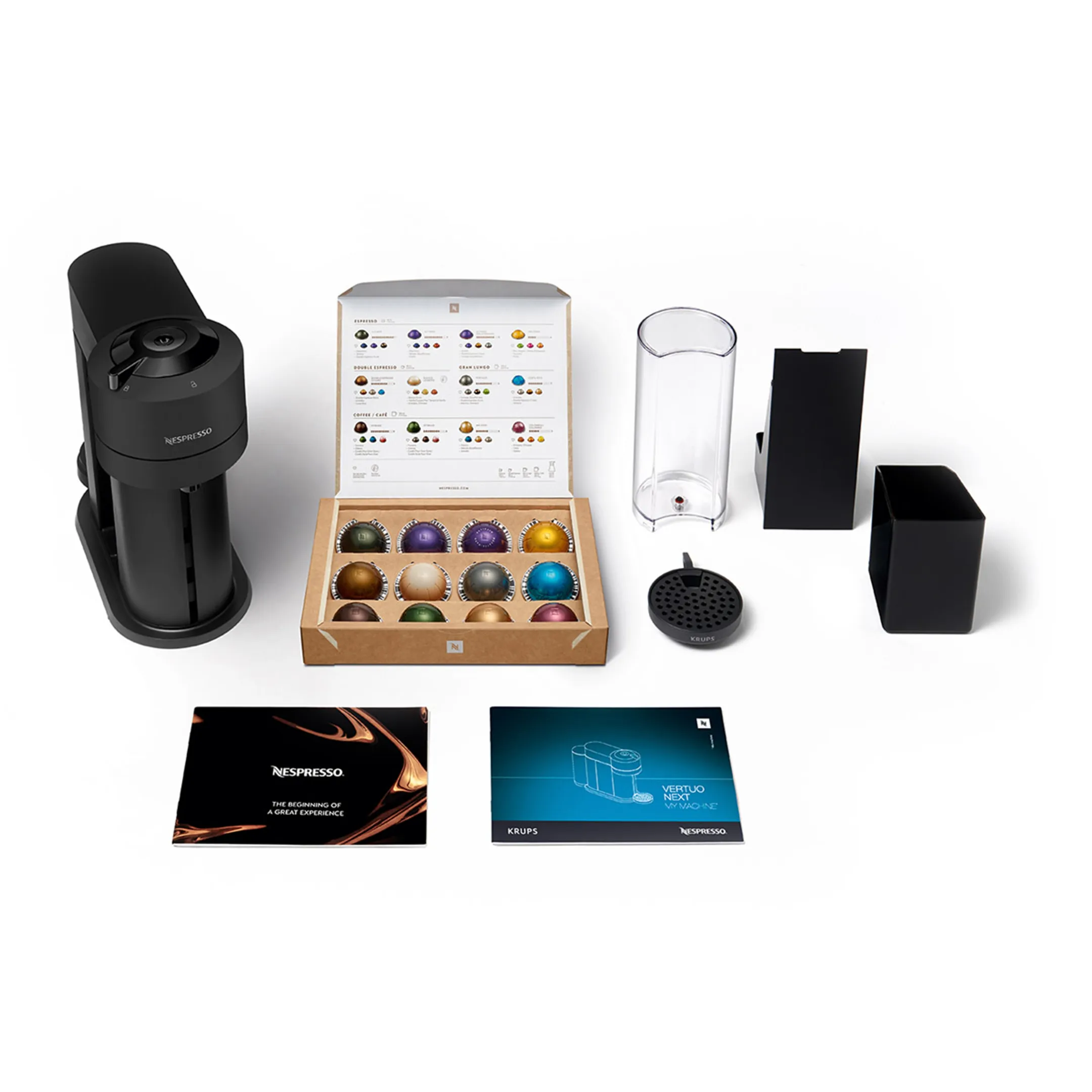 Krups Nespresso Vertuo Next koffiemachine, Matt Black image