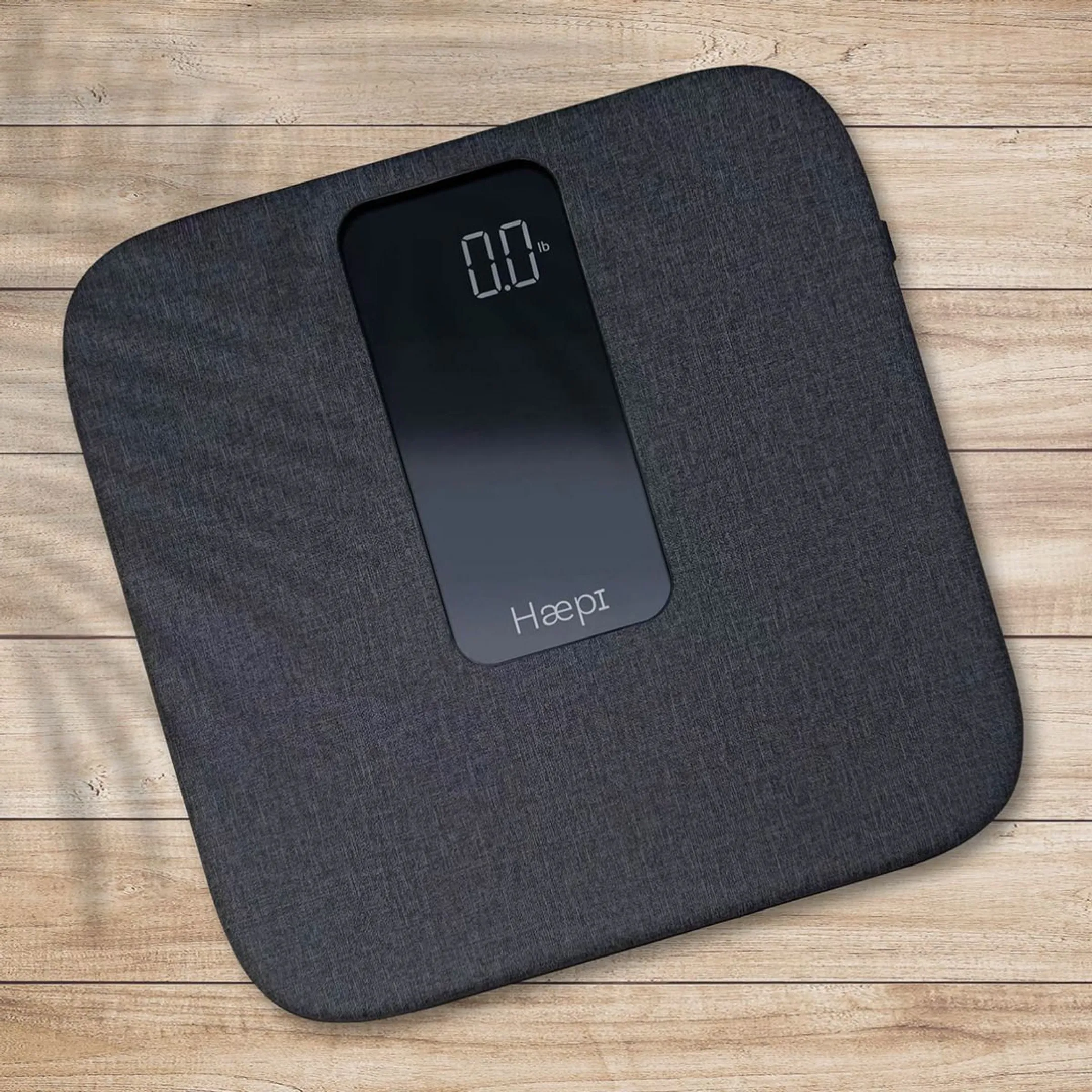 HAEPI Pèse-personne Lin Doux, 180kg, Design, Piles incl image