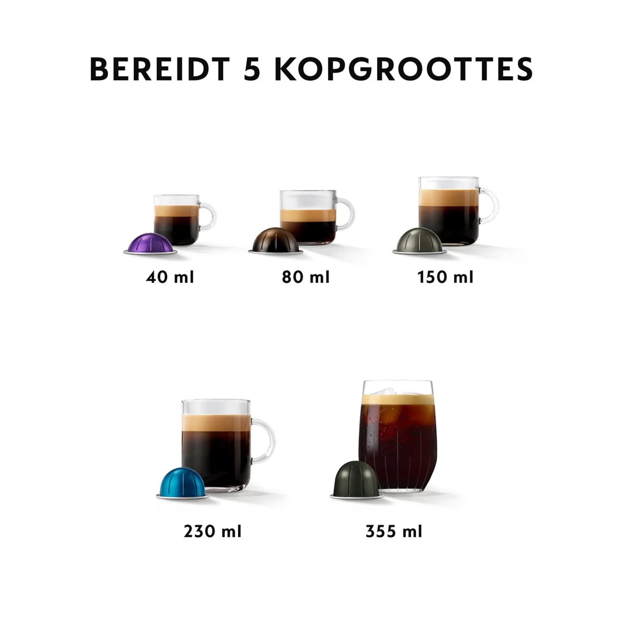 Koffiemachine Nespresso Vertuo Pop, Mango Yellow