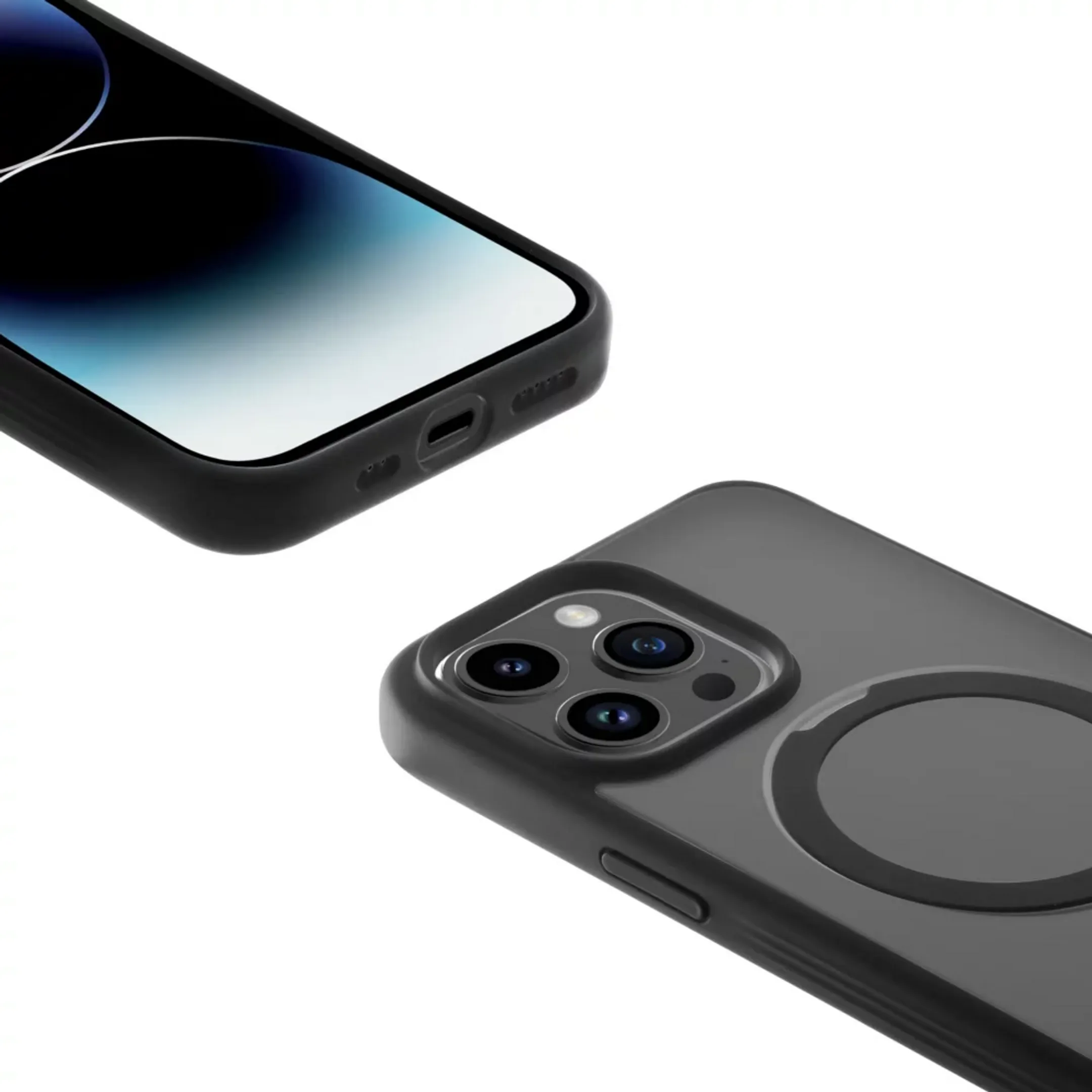 Adeqwat 2 in 1 MagSafe cover voor iPhone 15 Pro - Zwart image