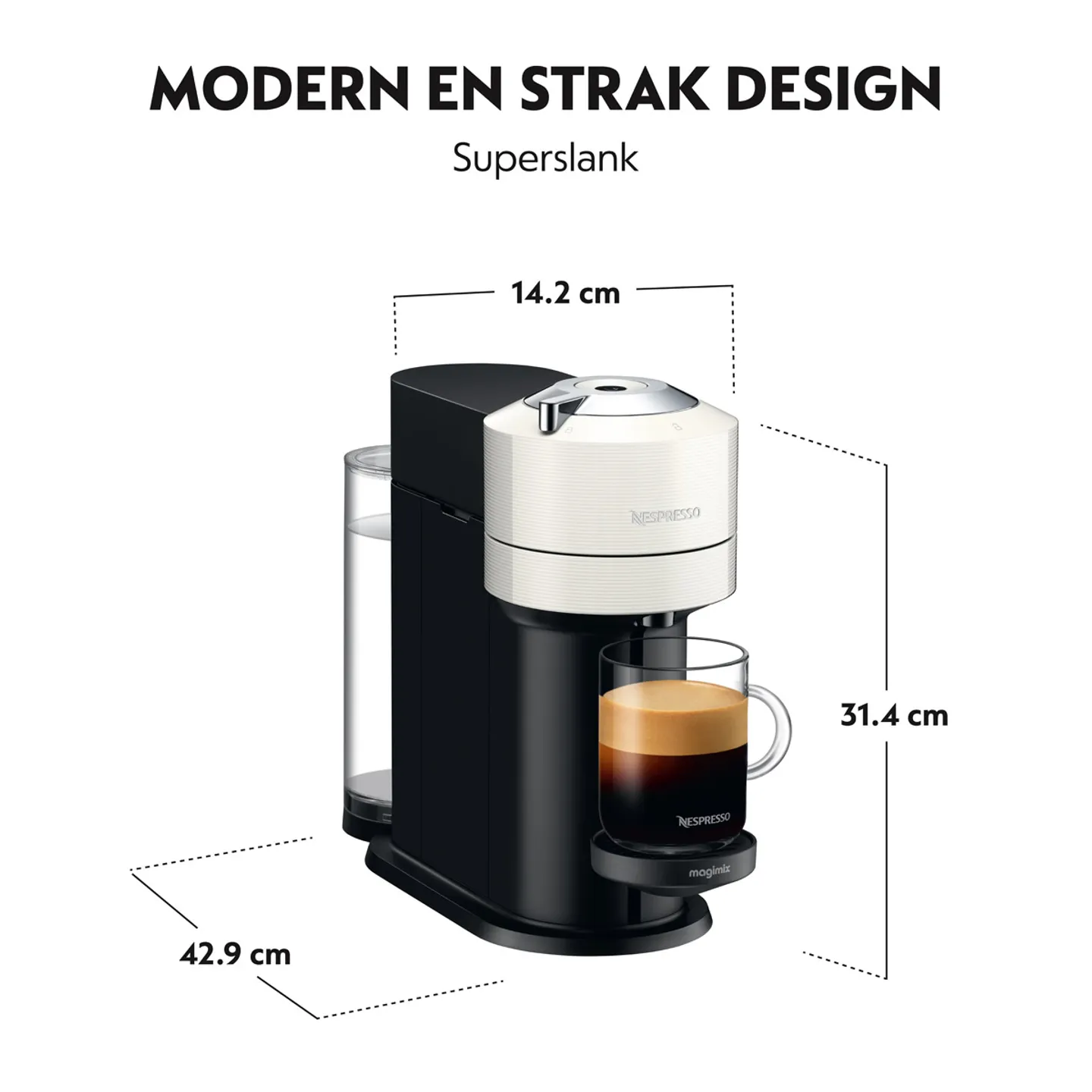 Magimix Koffiemachine Nespresso Vertuo Next White, 11706B Bestel nu