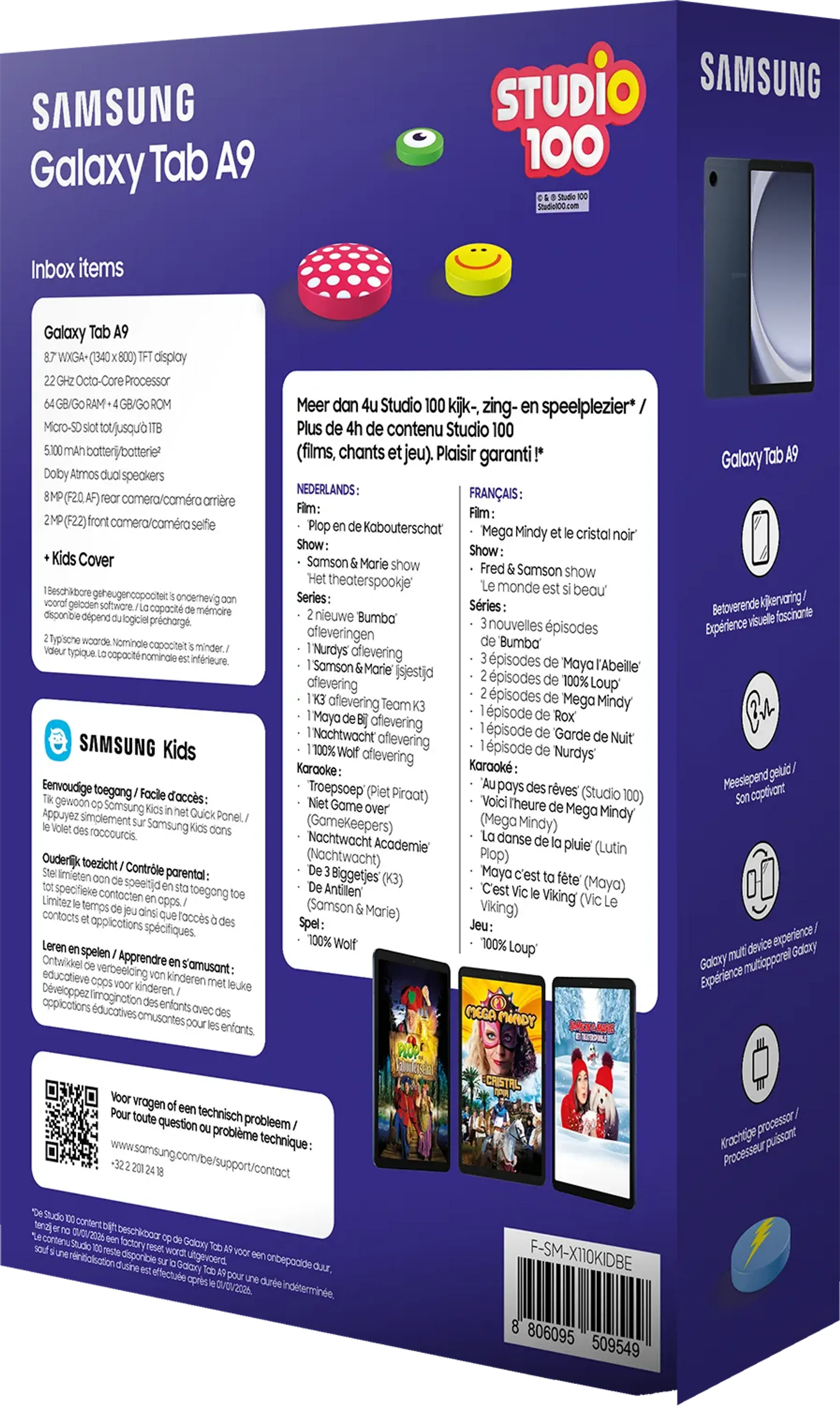 Samsung Galaxy Tab A9 Studio 100 Kids Edition 64GB image