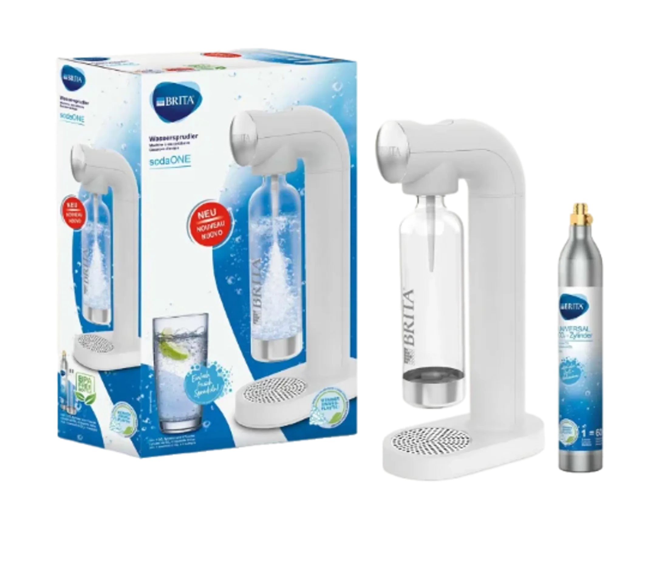 Machine à boisson pétillante sodaONE - Blanc