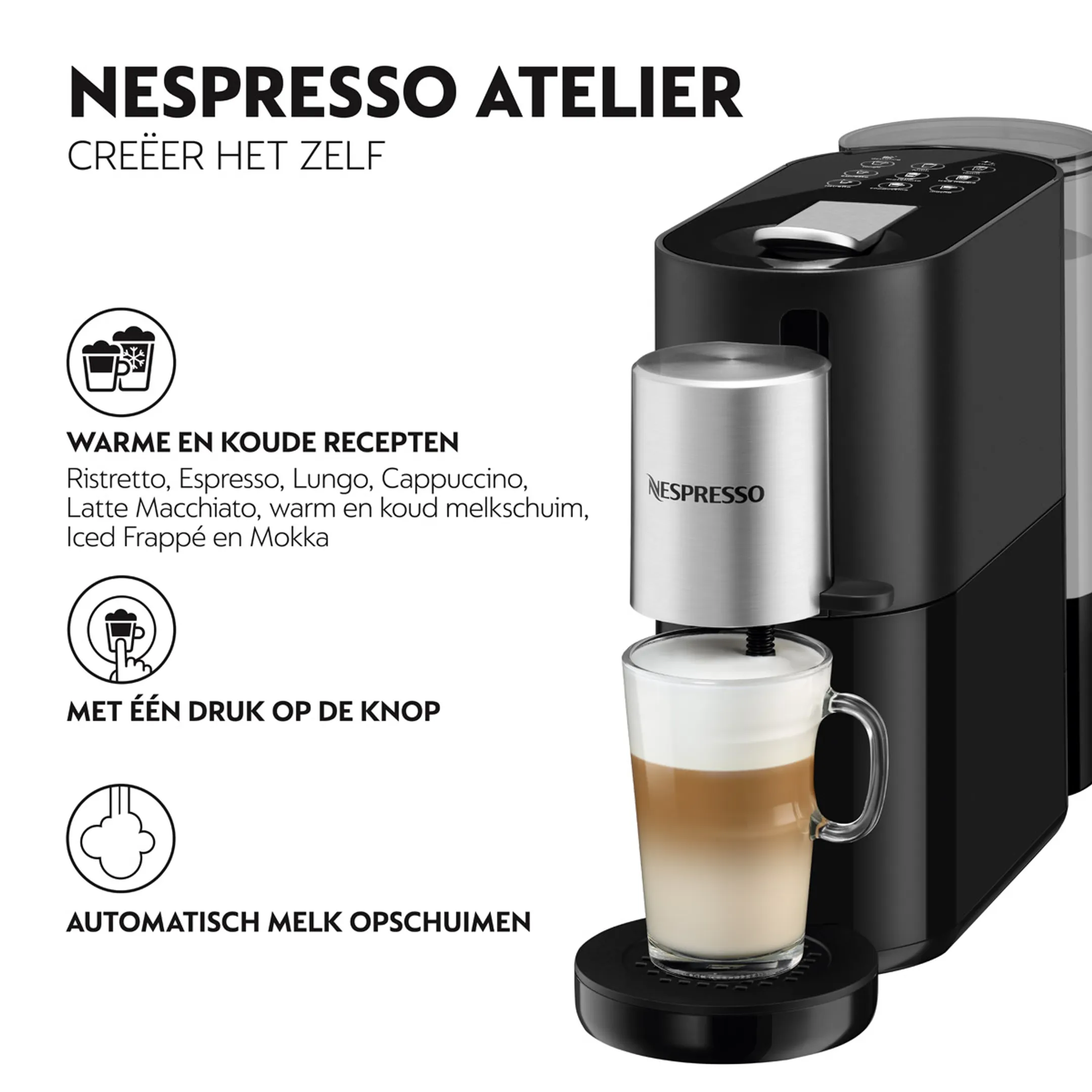 Krups Koffiemachine Nespresso Atelier, Black image