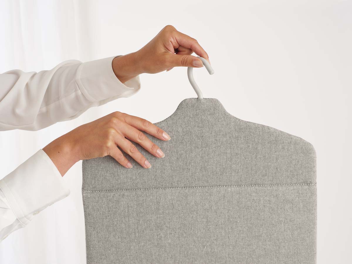 DimyFew Planche à repasser suspendue pour défroisseur à vapeur sur porte, tapis de repassage pliable, coussin de presse pour dortoir, appartement, voyage, c