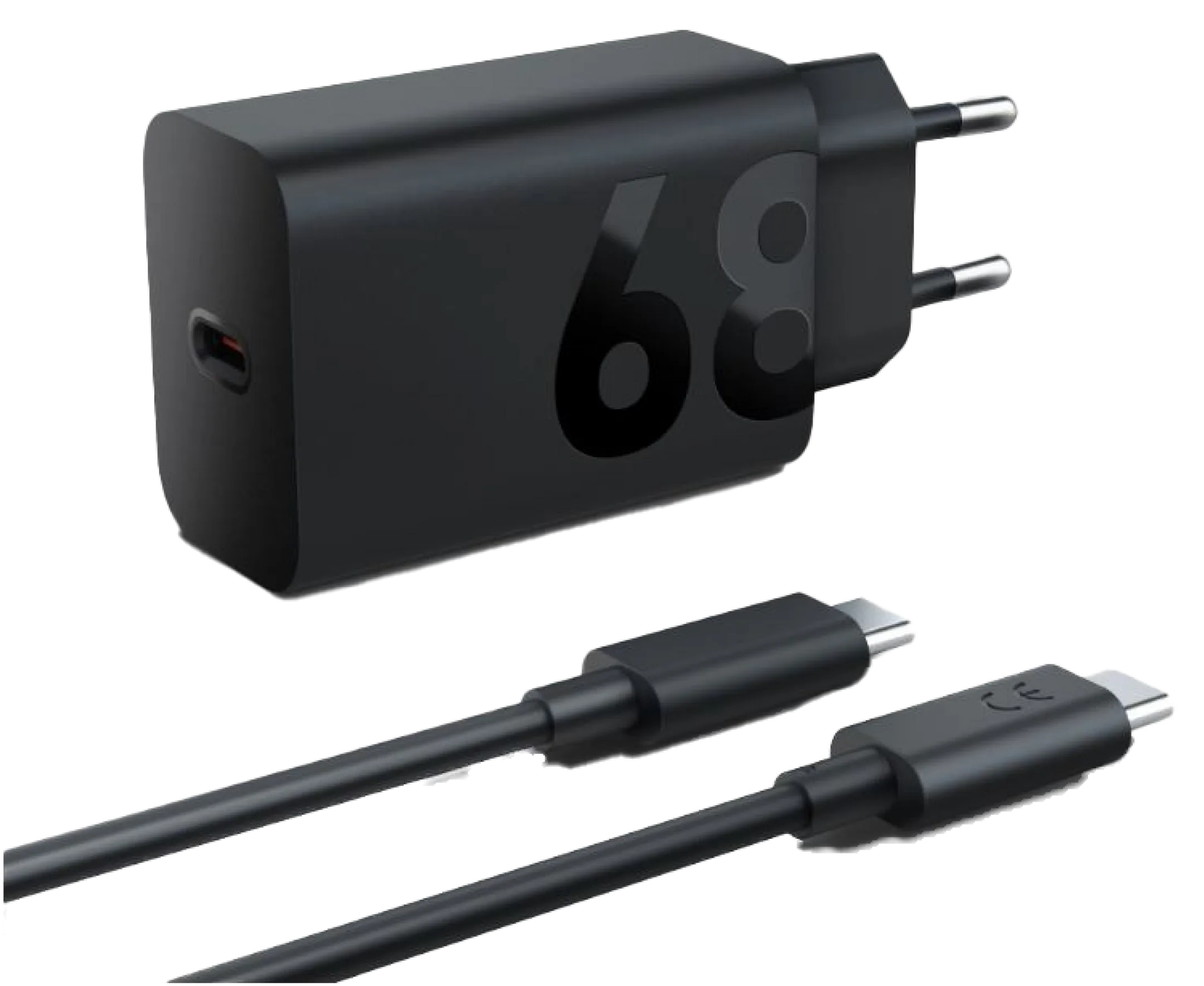 Chargeur secteur avec câble USB-C de 1,5 m - 68 Watt