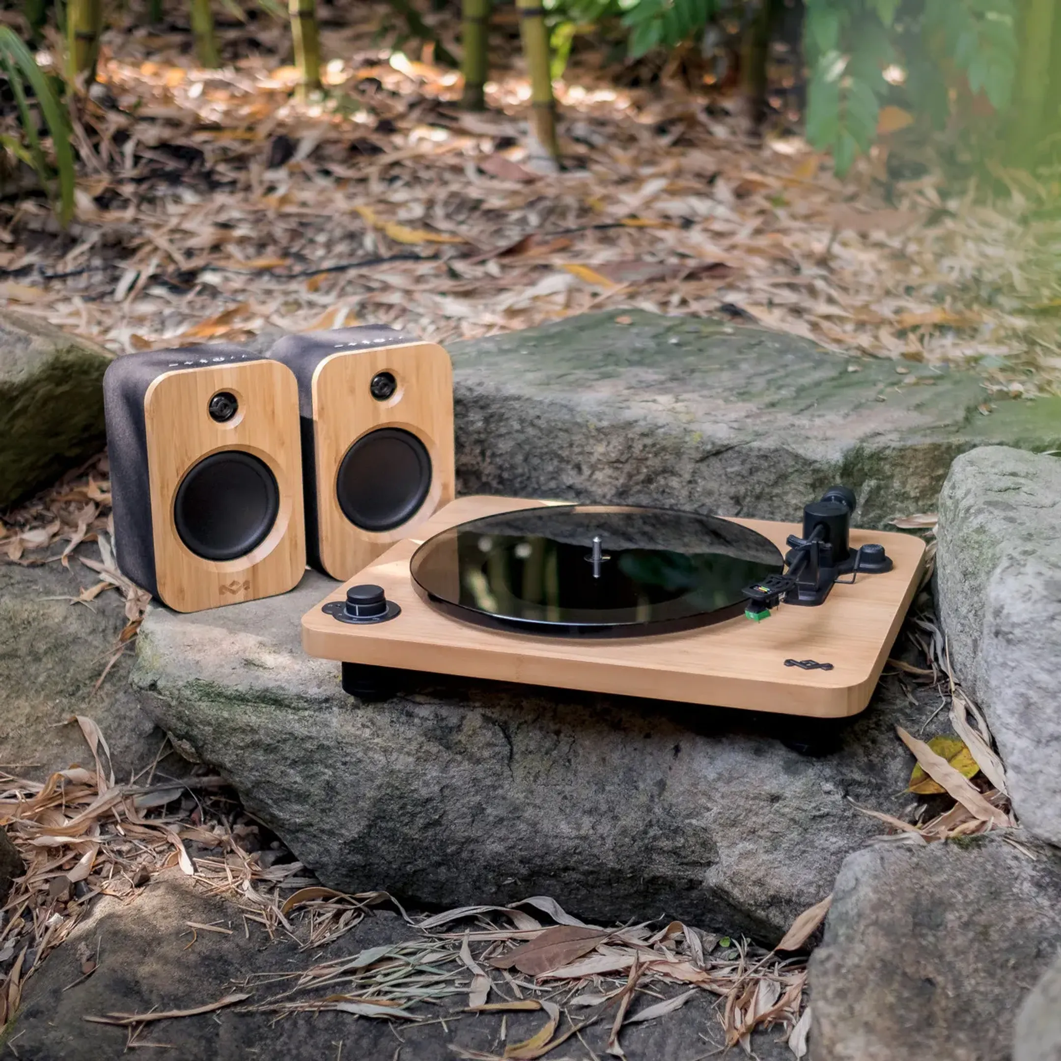 House Of Marley STIR IT UP platenspeler + Get Together Duo - Hout image