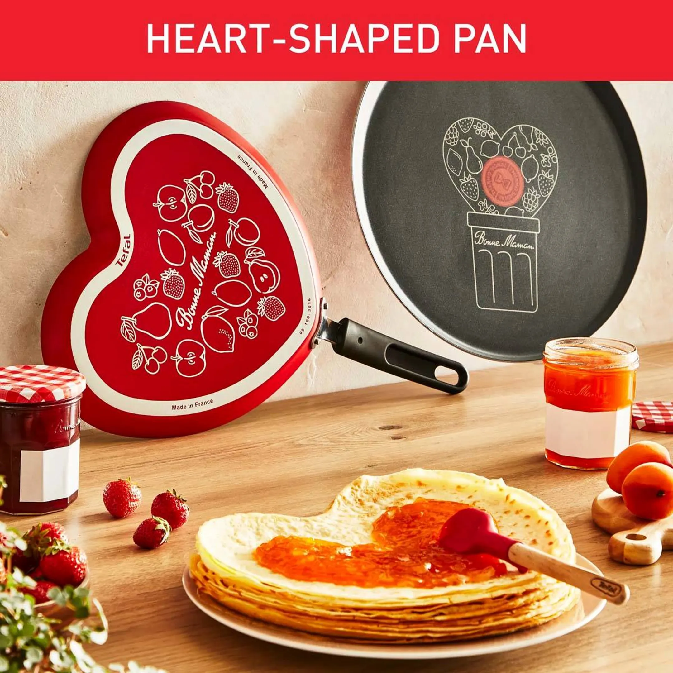 Tefal Poêle à crêpes en forme de cœur image