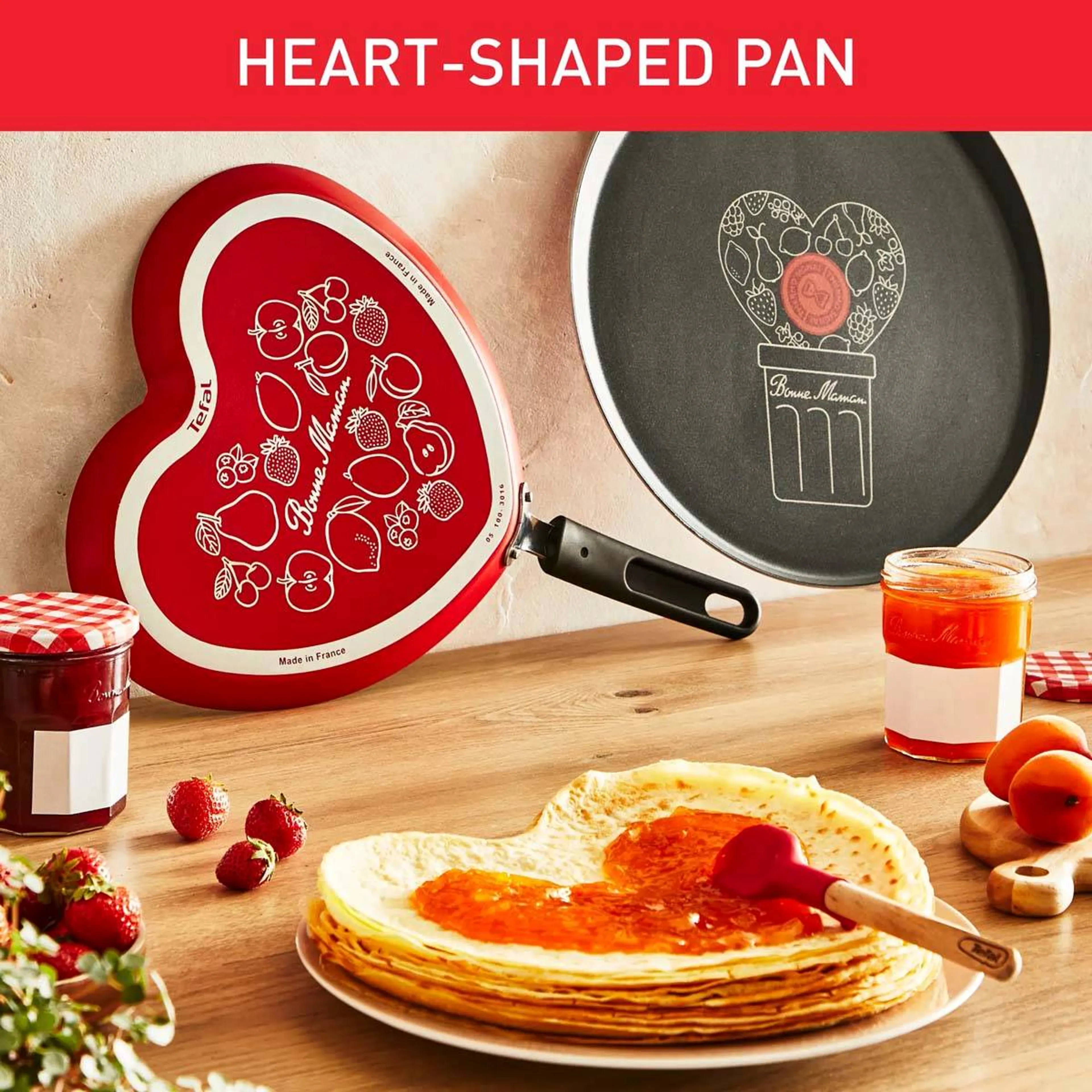Tefal Poêle à crêpes en forme de cœur image