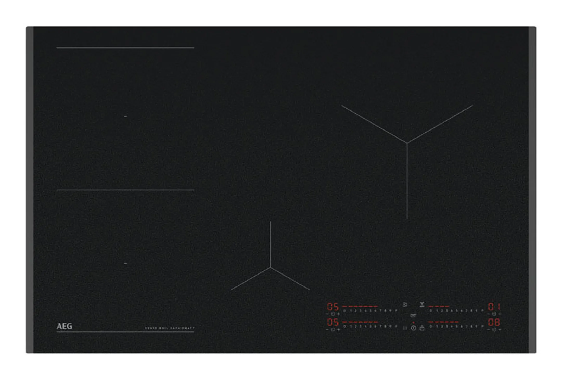 Taque induction TII84B10FZ SenseBoil ® SaphirMatt® 80 cm