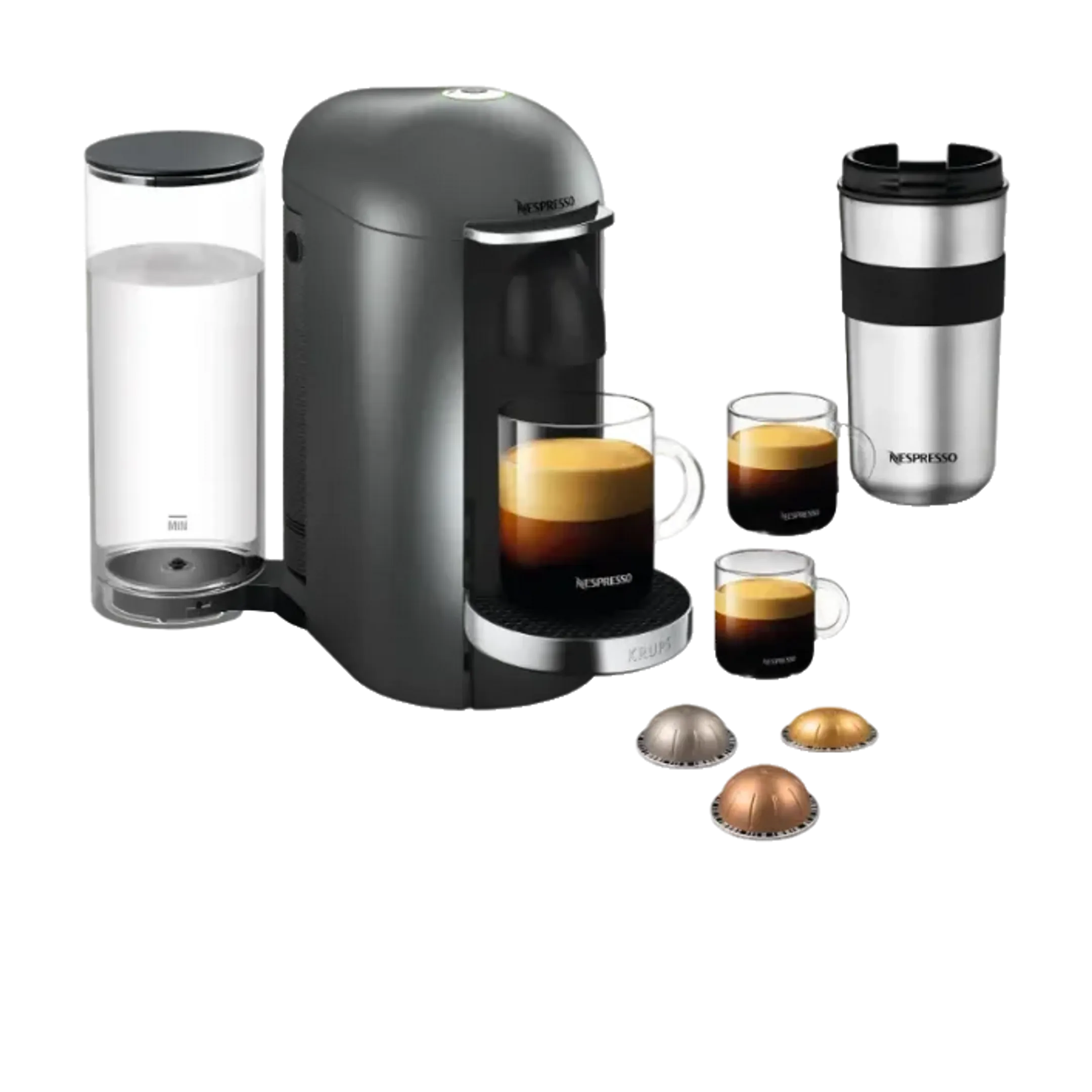 Machine à café Nespresso Vertuo Plus Titanium