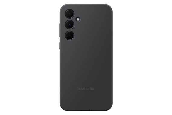 Silicone backcover voor Galaxy A35 - Zwart