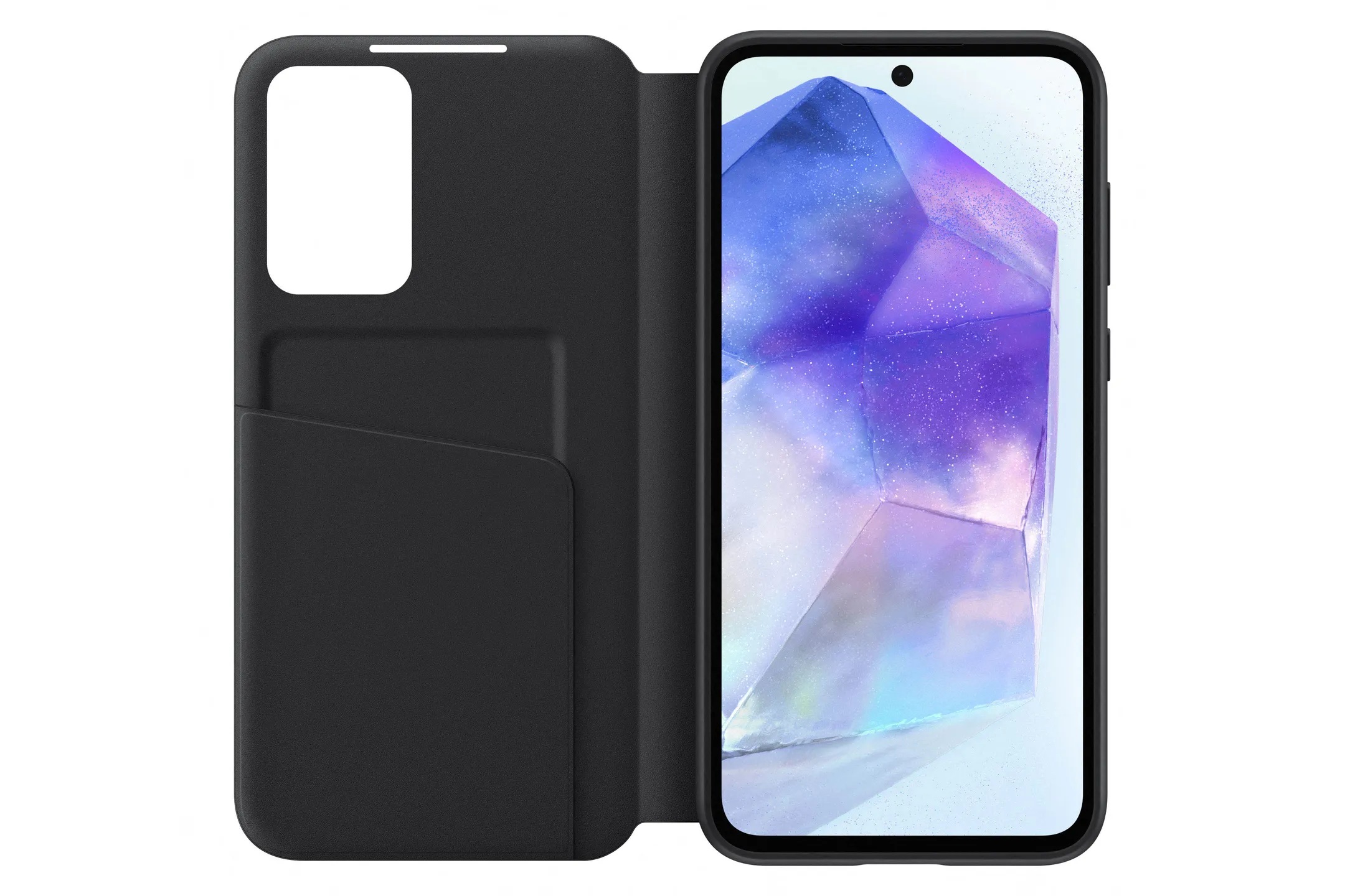 Smart view wallet case pour Galaxy A55 - Noir