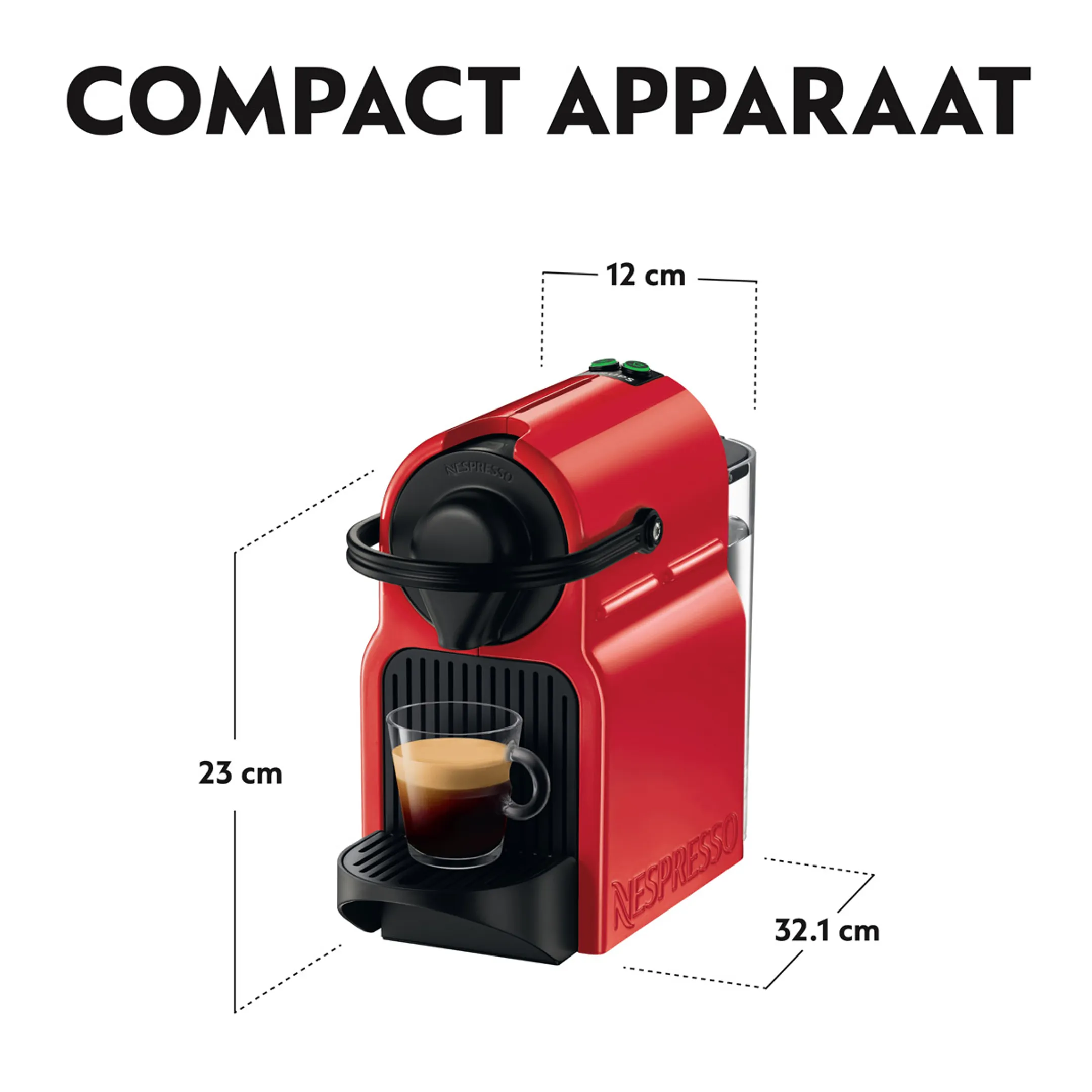 Krups Koffiemachine Nespresso Inissia Ruby Red image