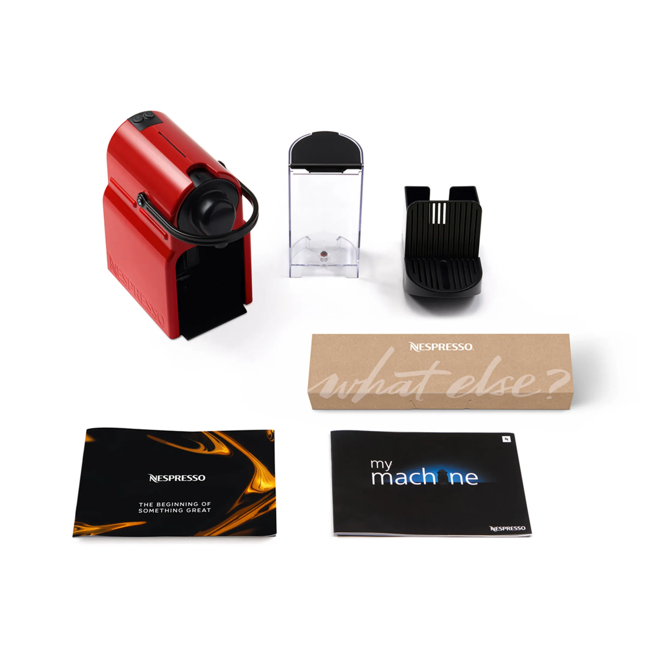 Krups Koffiemachine Nespresso Inissia Ruby Red image