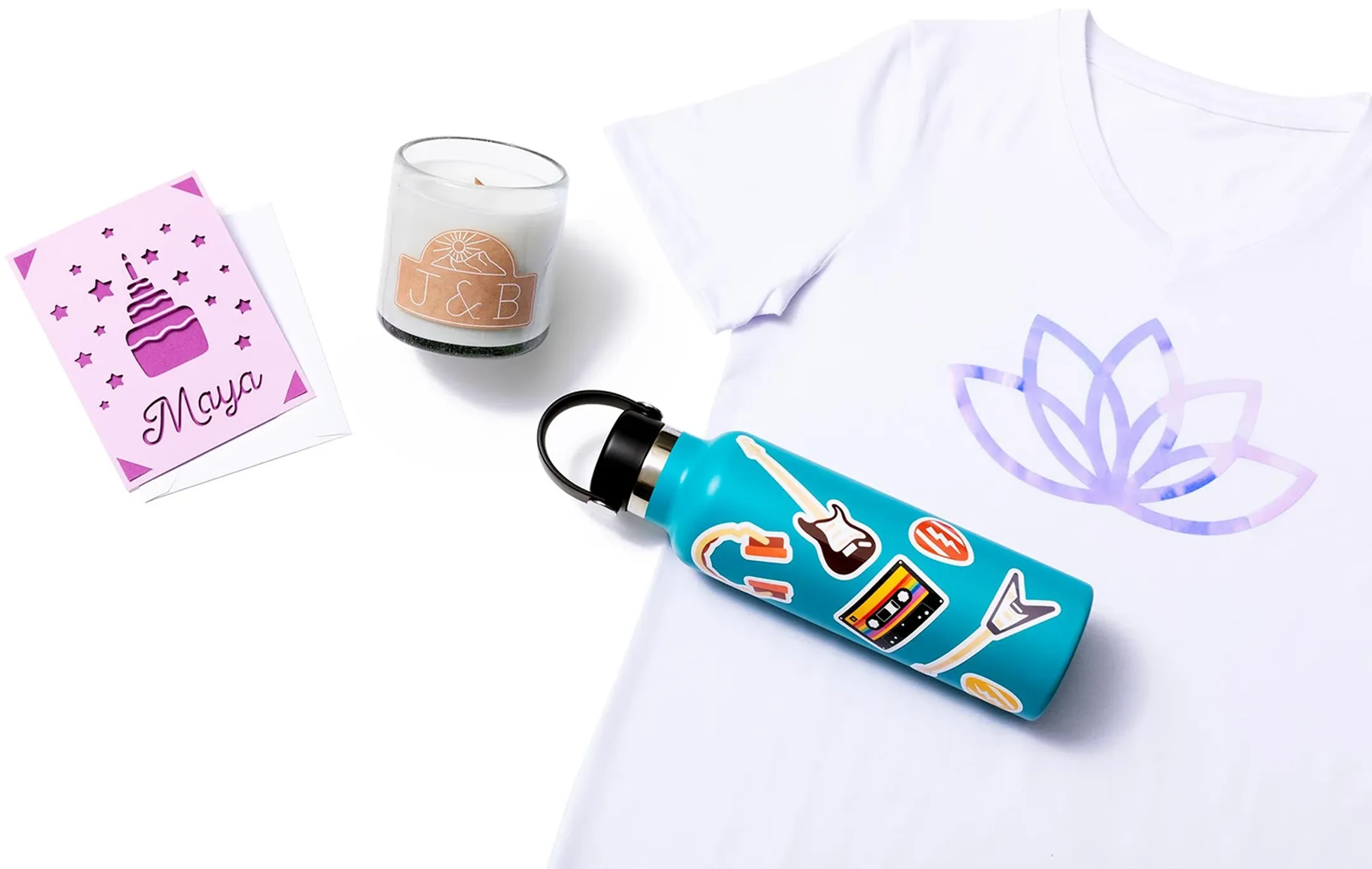 Cricut Set autocollants impermeables  - Wit - A4 (6 feuilles) image