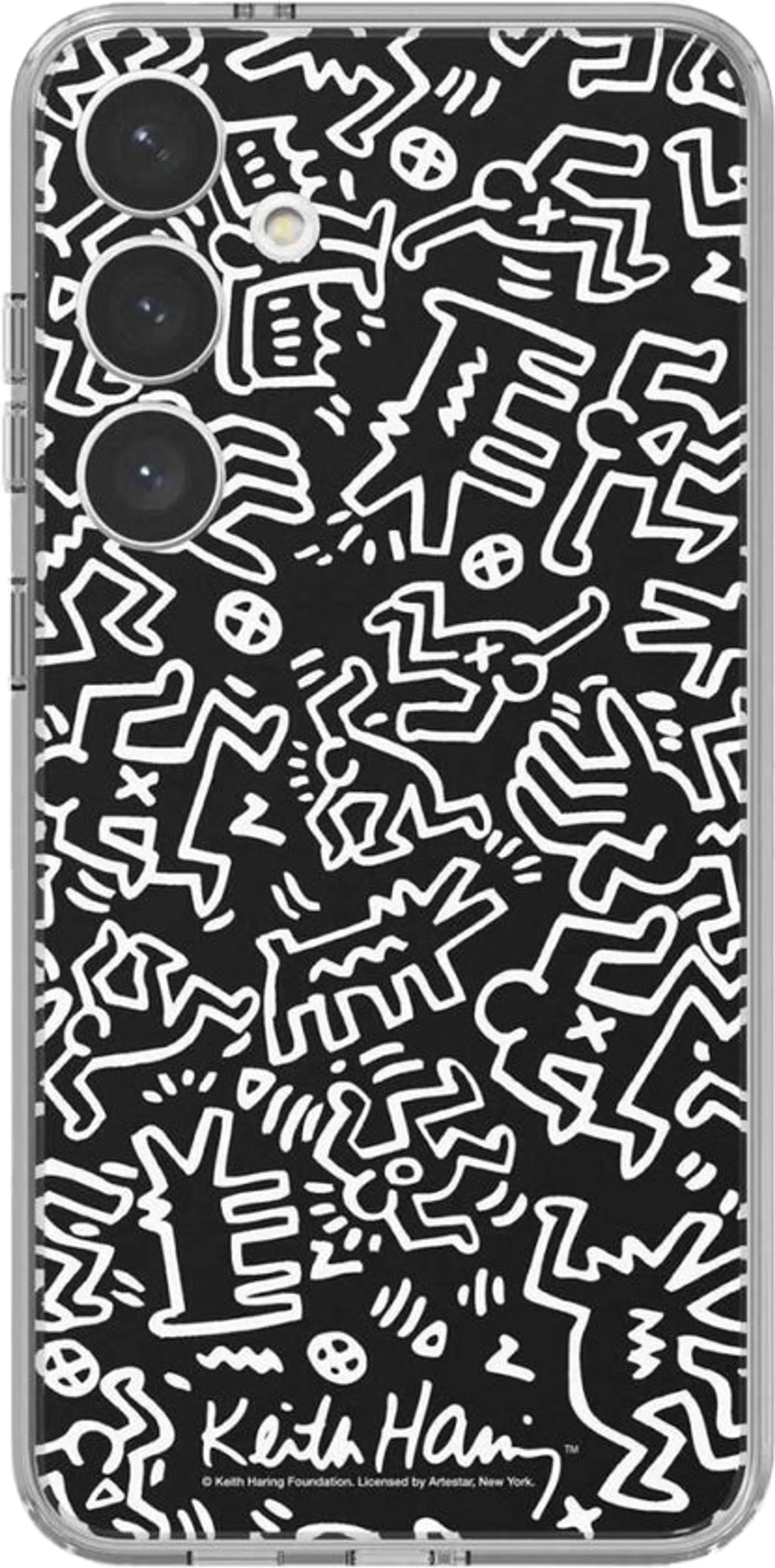 Plaque FlipSuit pour Galaxy S24+ - Mono Keith Haring