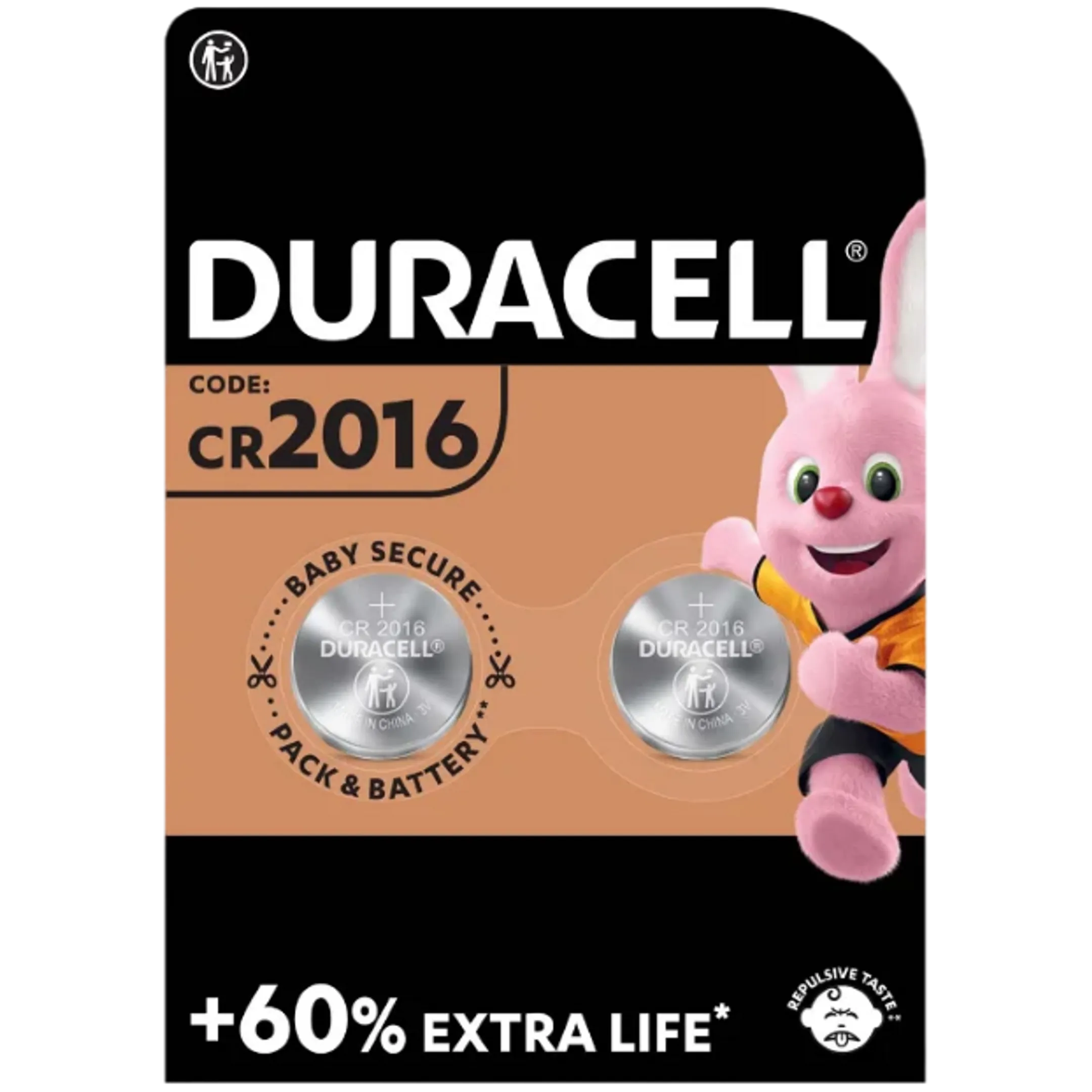 Piles bouton lithium CR2016 - 2 pièces