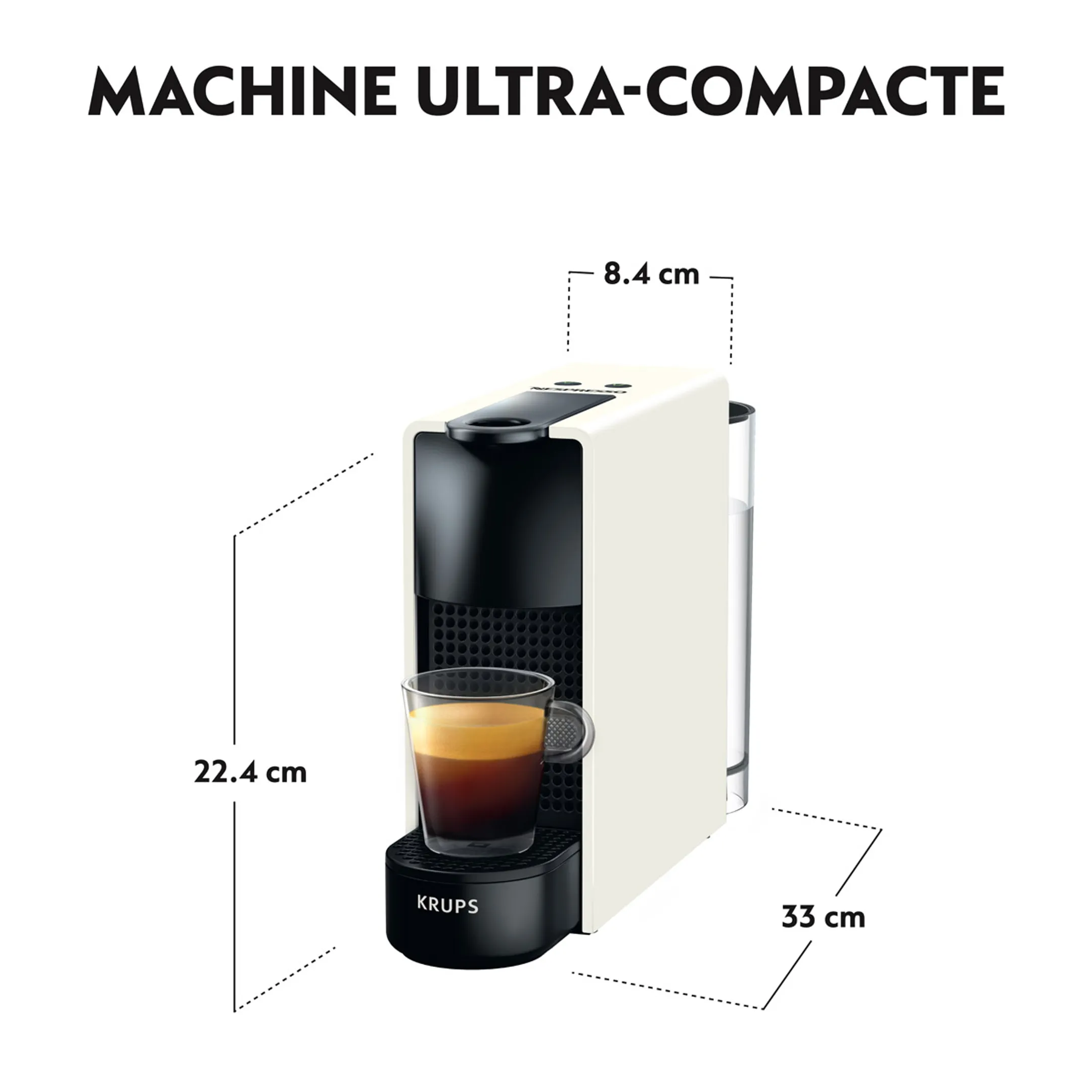 Krups Nespresso Essenza Mini XN110110, Pure White image