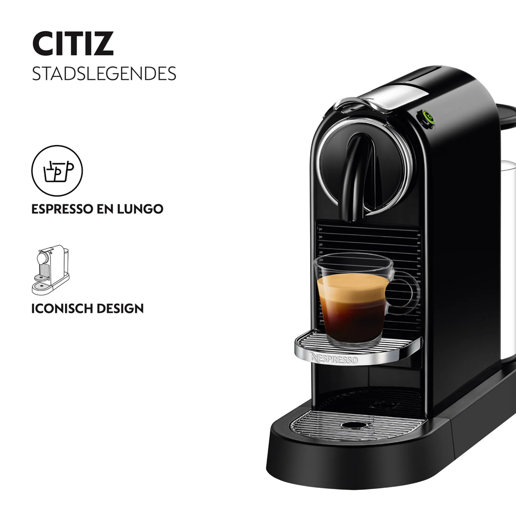 Koffiemachine Nespresso CitiZ 11315B, Black