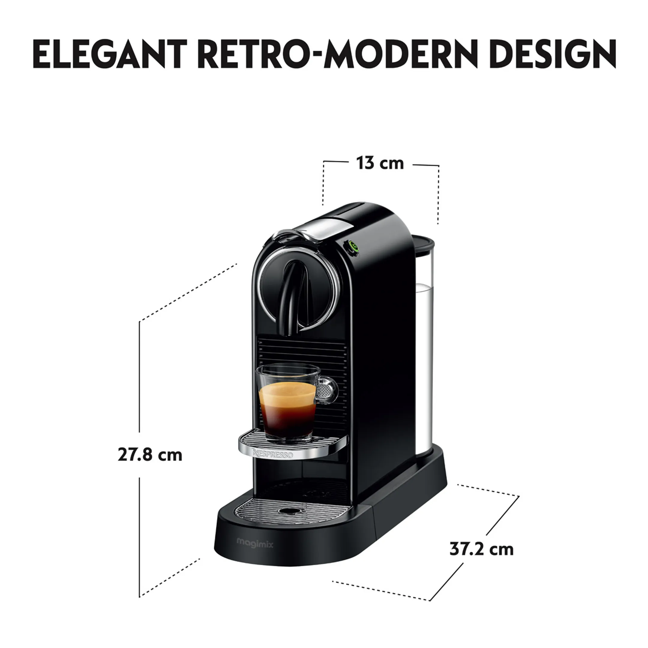 Koffiemachine Nespresso CitiZ 11315B, Black