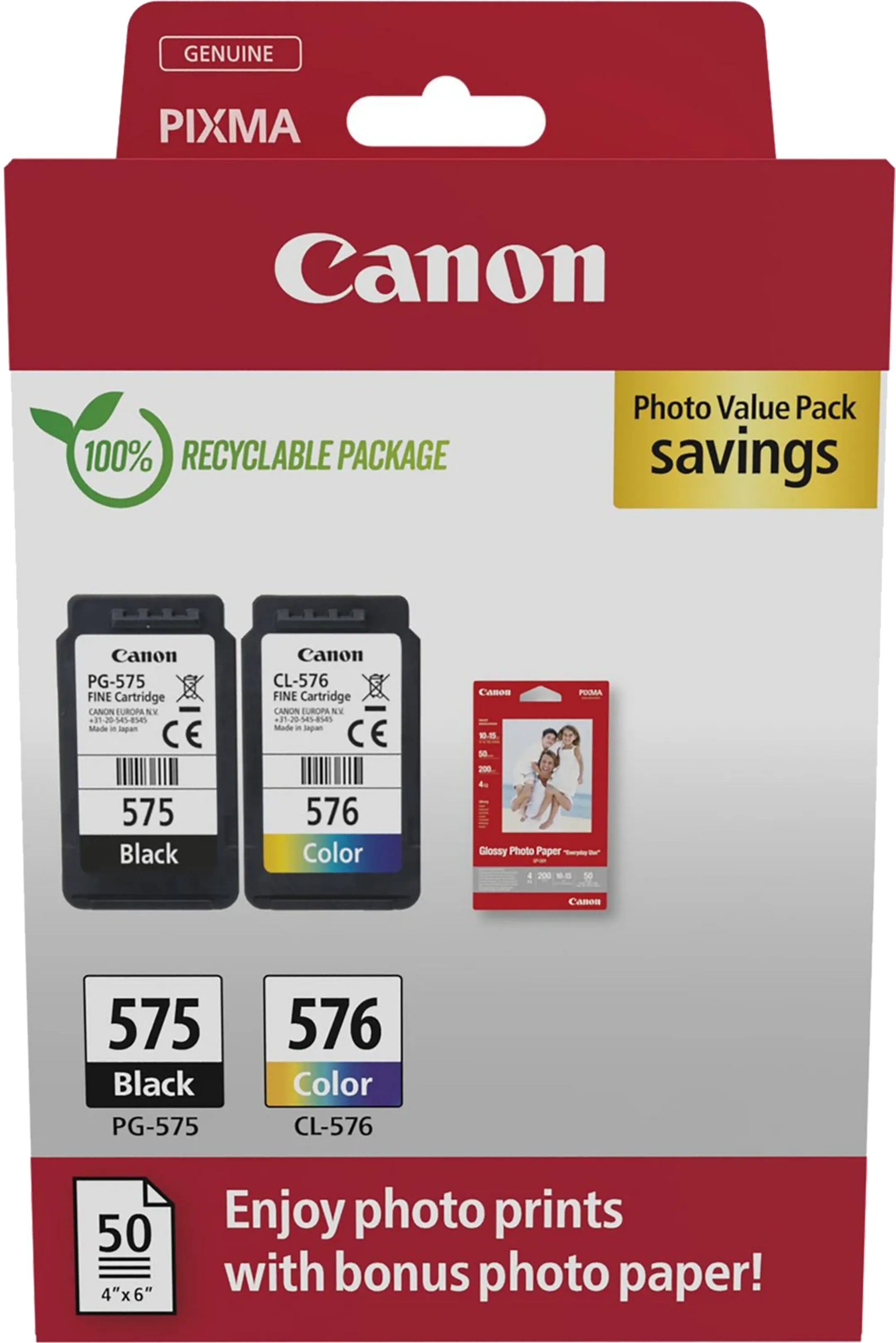 PG-575/CL-576 + fotopapier (valuepack)