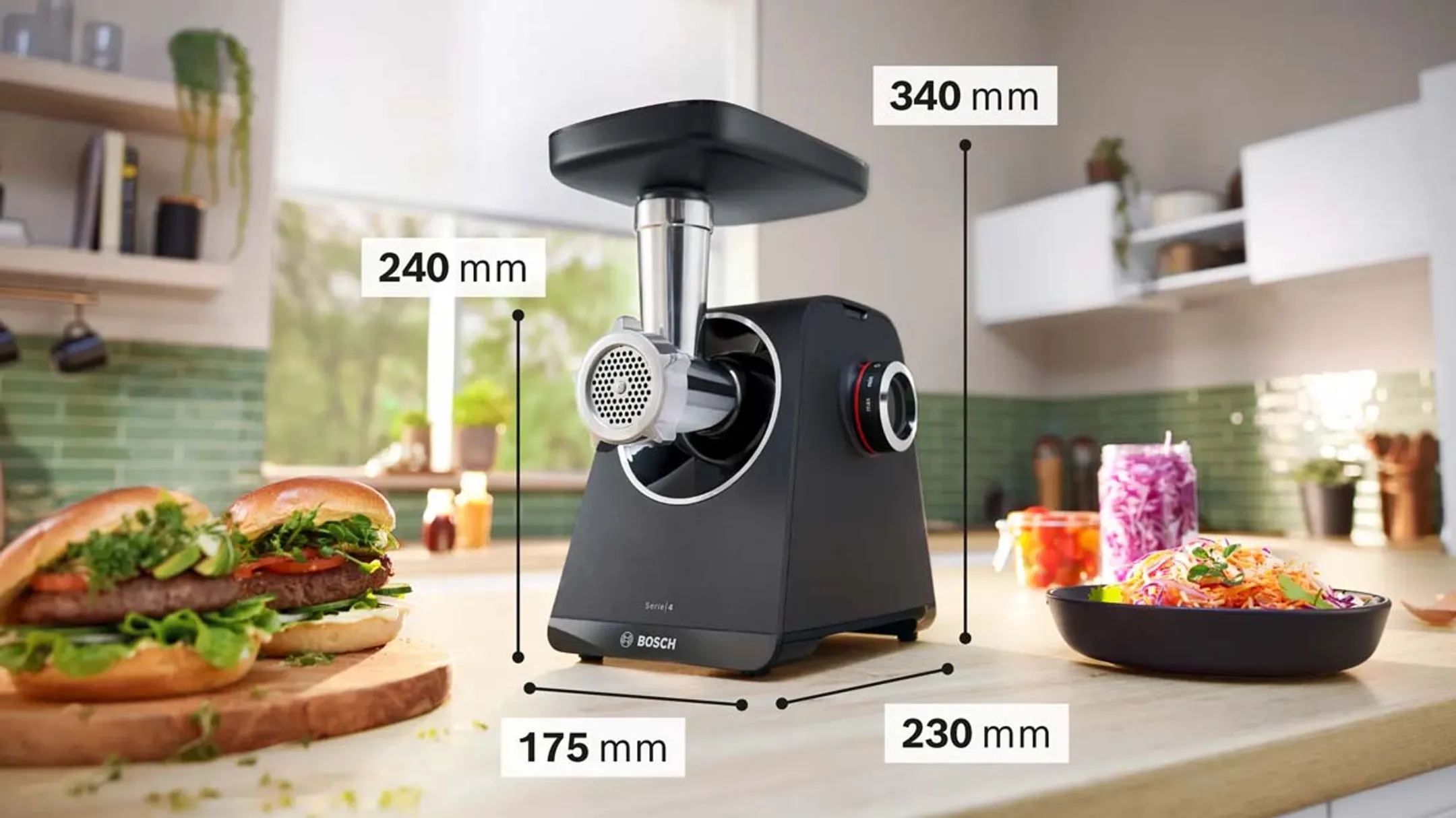Bosch Hachoir à viande Série 4 MFWS440B MultiPower image