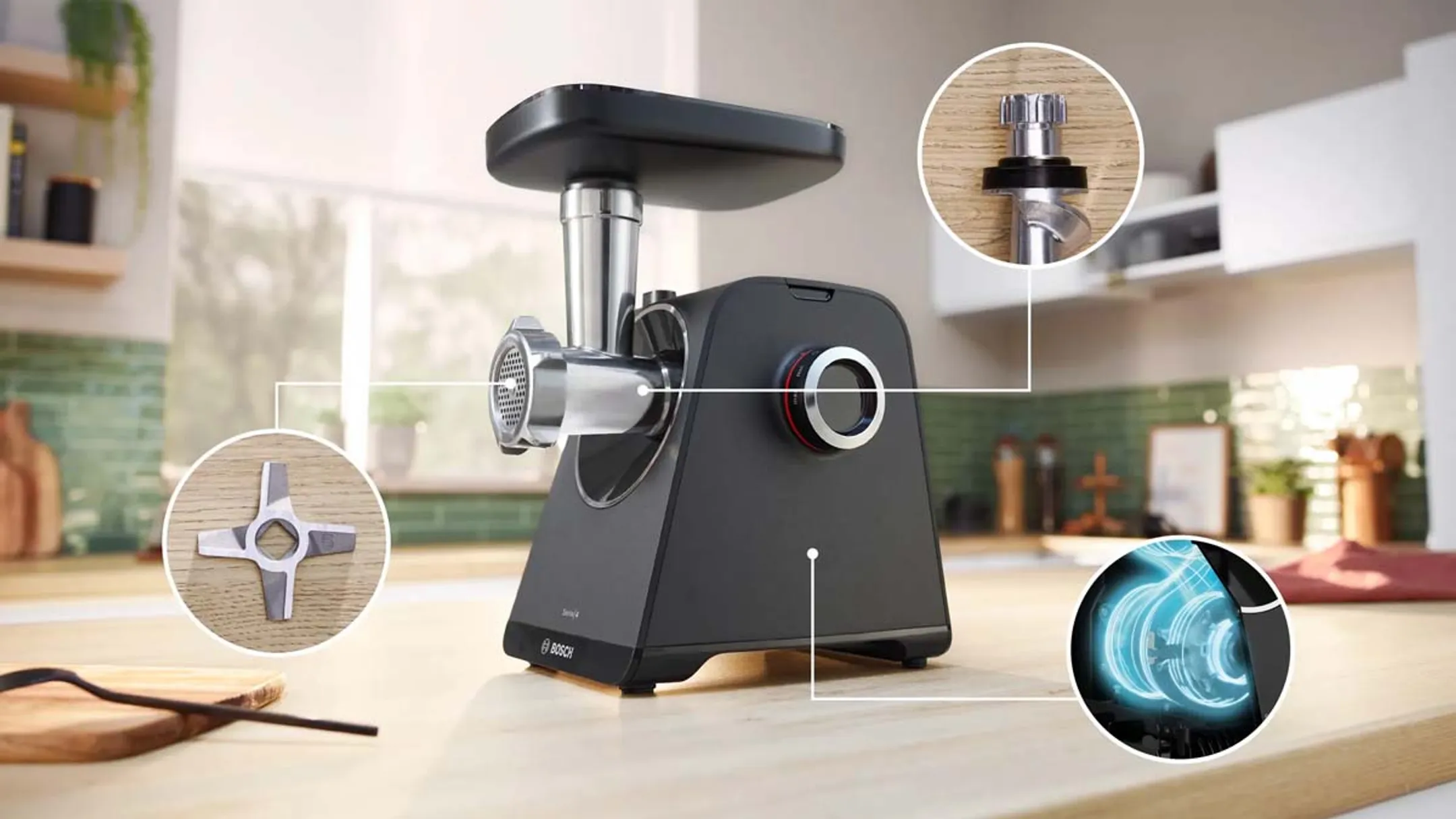 Bosch Hachoir à viande Série 4 MFWS440B MultiPower image